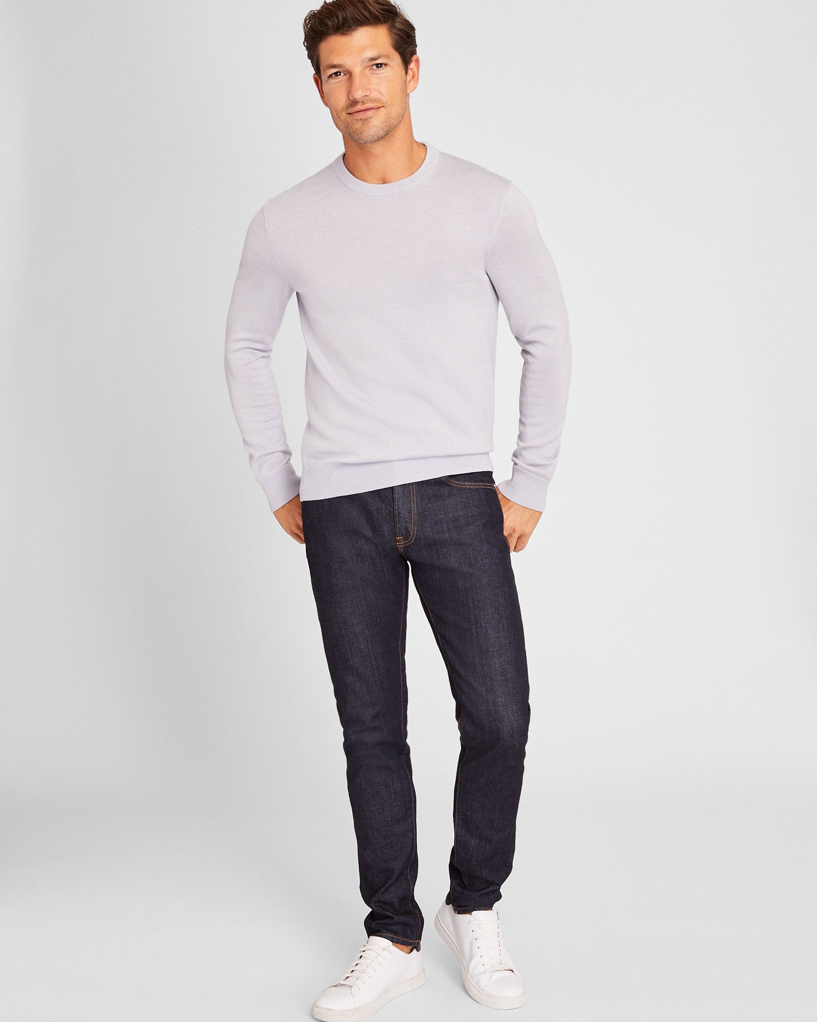 CLUB MONACO - Merino Crewneck - Light Purple