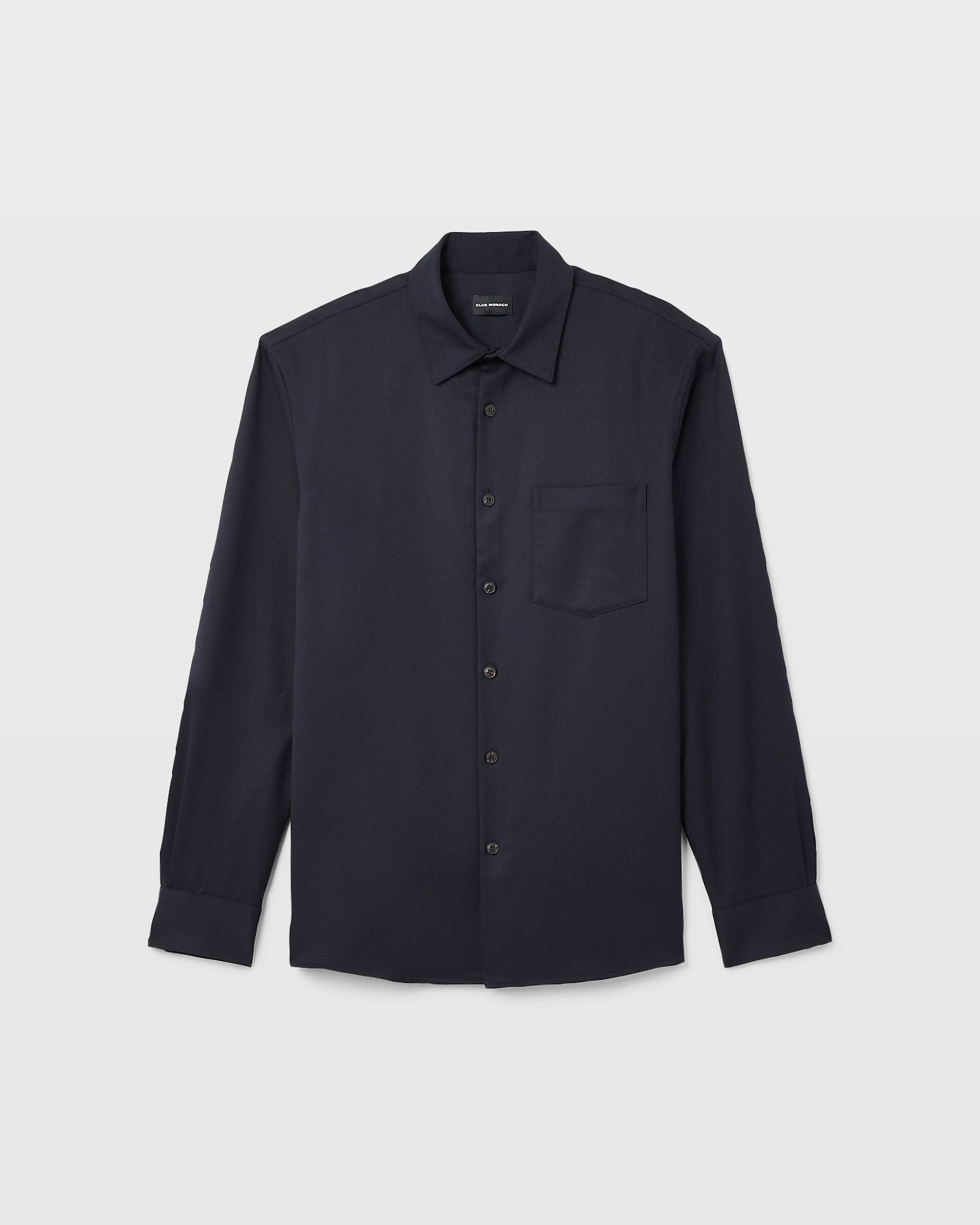 CLUB MONACO - Chemise en laine raffinée - Marine