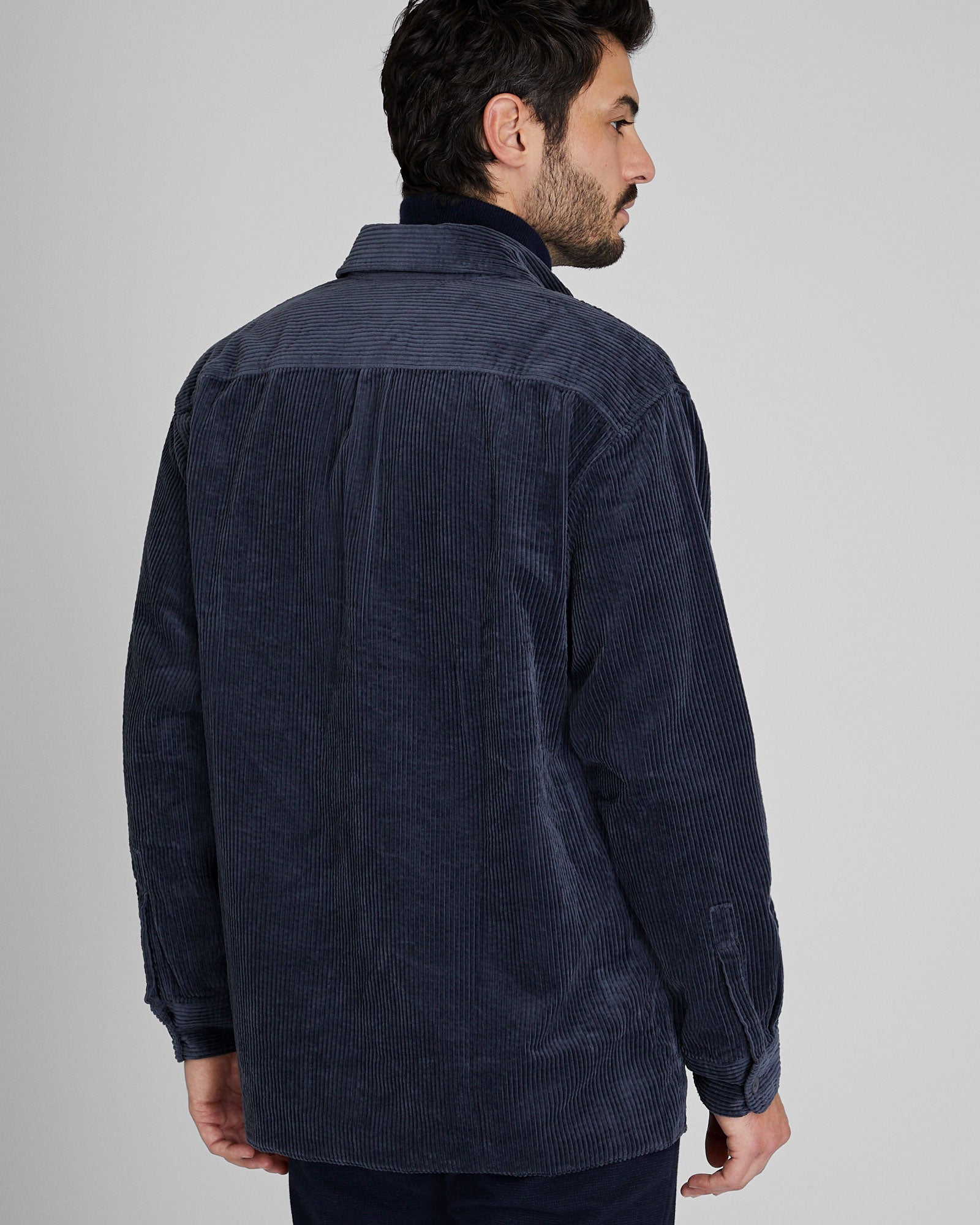 CLUB MONACO - Wide Wale Corduroy Shirt - Blue