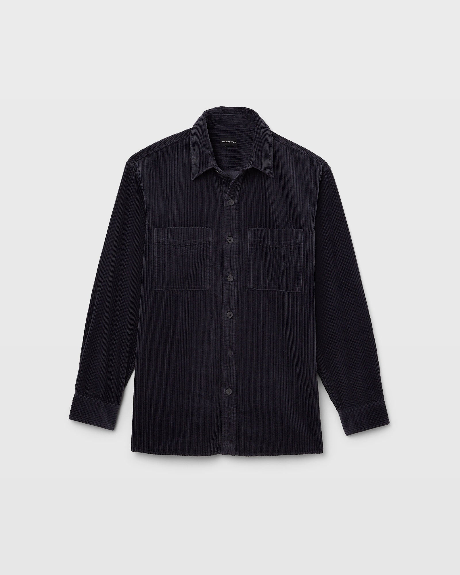 CLUB MONACO - Wide Wale Corduroy Shirt - Blue