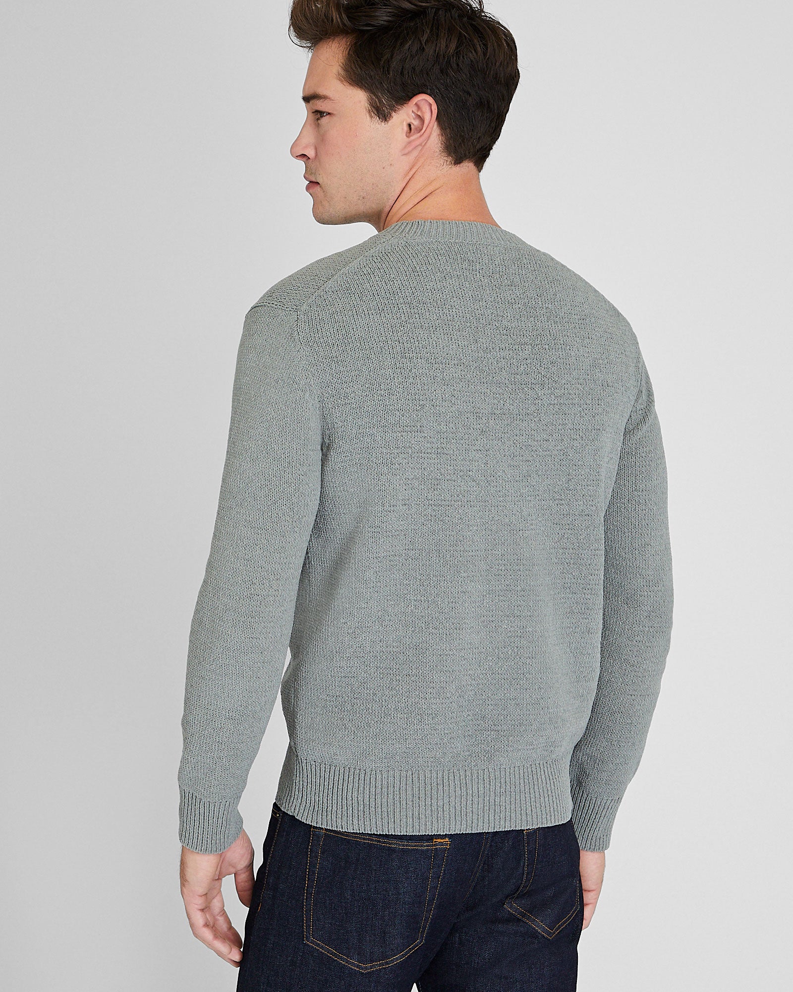 CLUB MONACO - Statement Crew Sweater - Fuschia