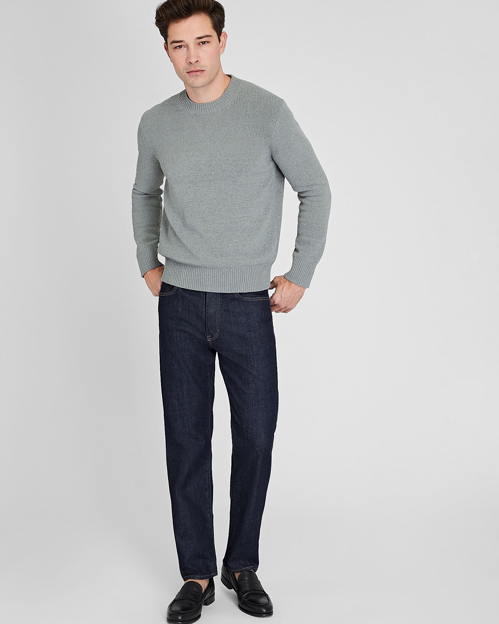 CLUB MONACO - Statement Crew Sweater - Fuschia