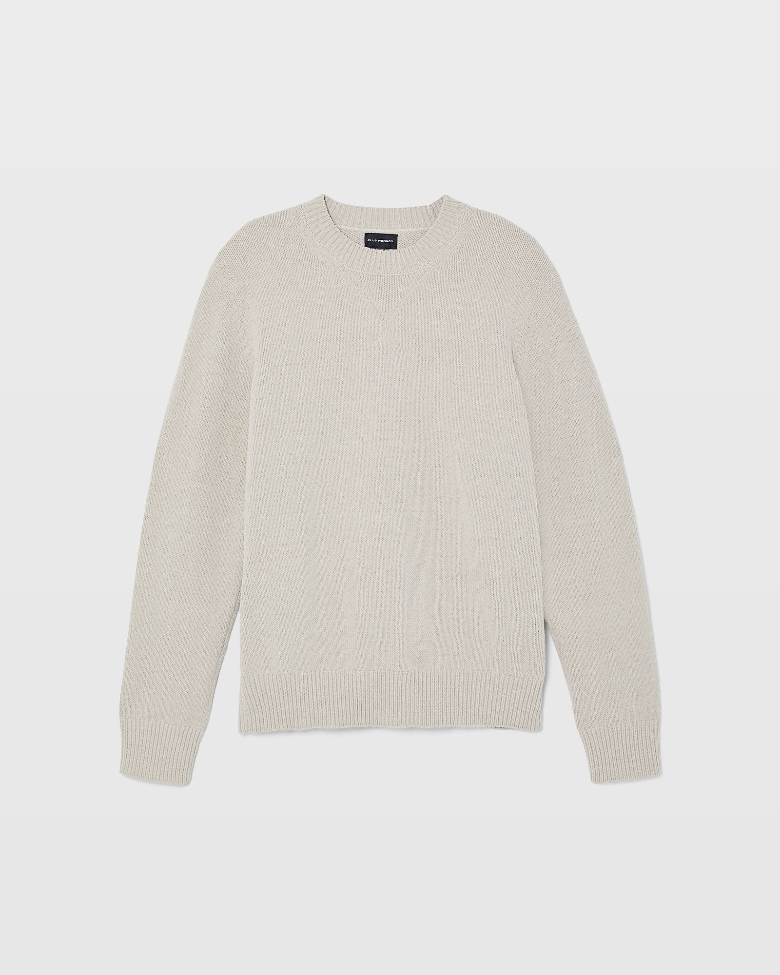 CLUB MONACO - Statement Crew Sweater - Beige
