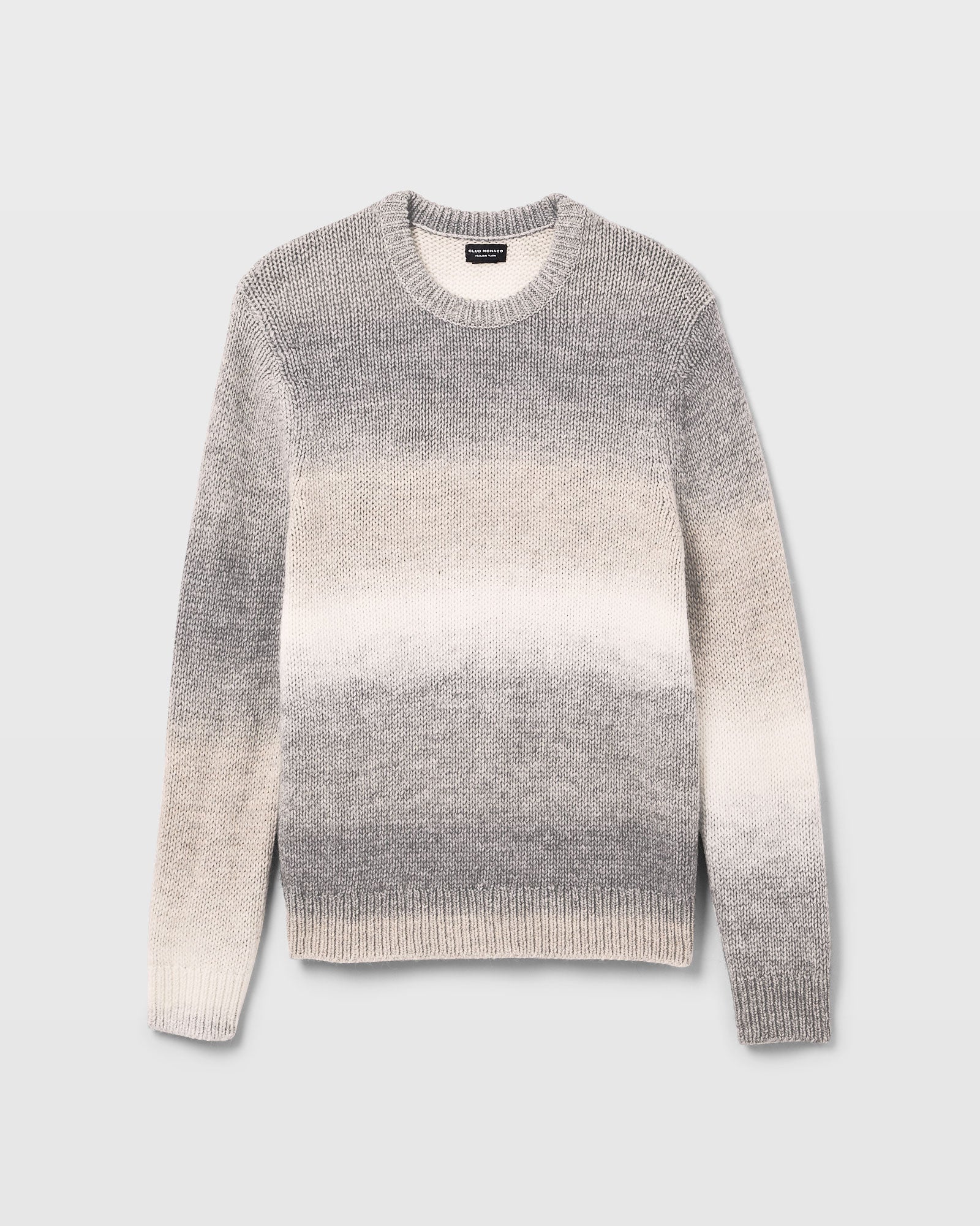 CLUB MONACO - Ombré Crewneck - Grey Mix