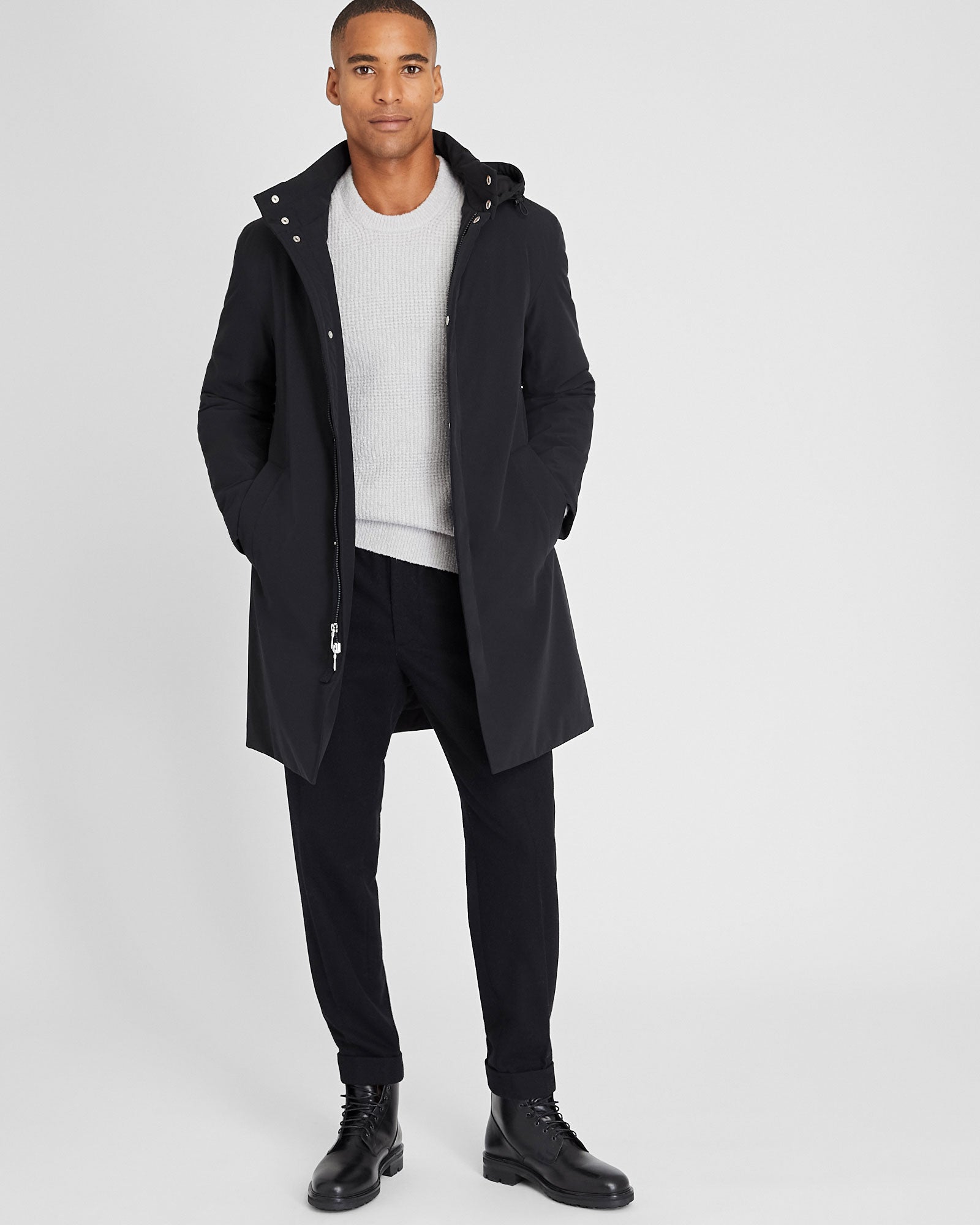 CLUB MONACO - Refined Padded Jacket - Black