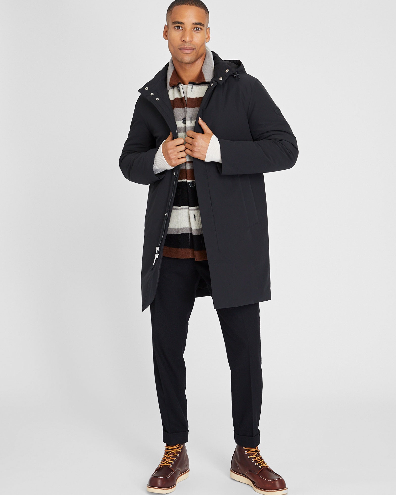 CLUB MONACO - Refined Padded Jacket - Black