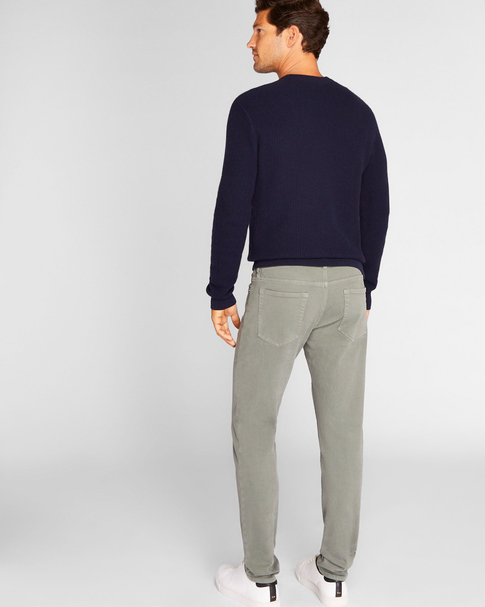 CLUB MONACO - Jean teint en pièce super étroit - Gris moyen