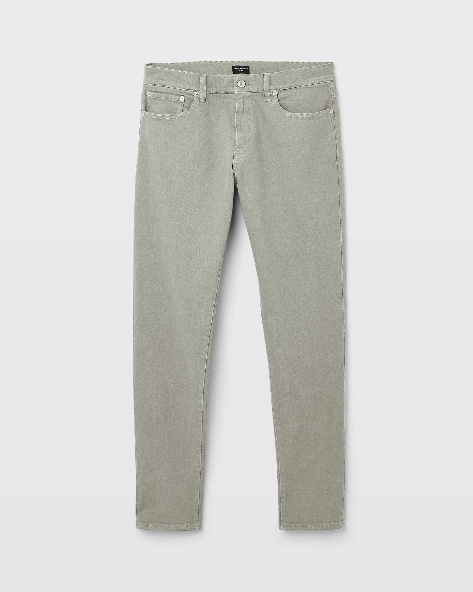 CLUB MONACO - Jean teint en pièce super étroit - Gris moyen