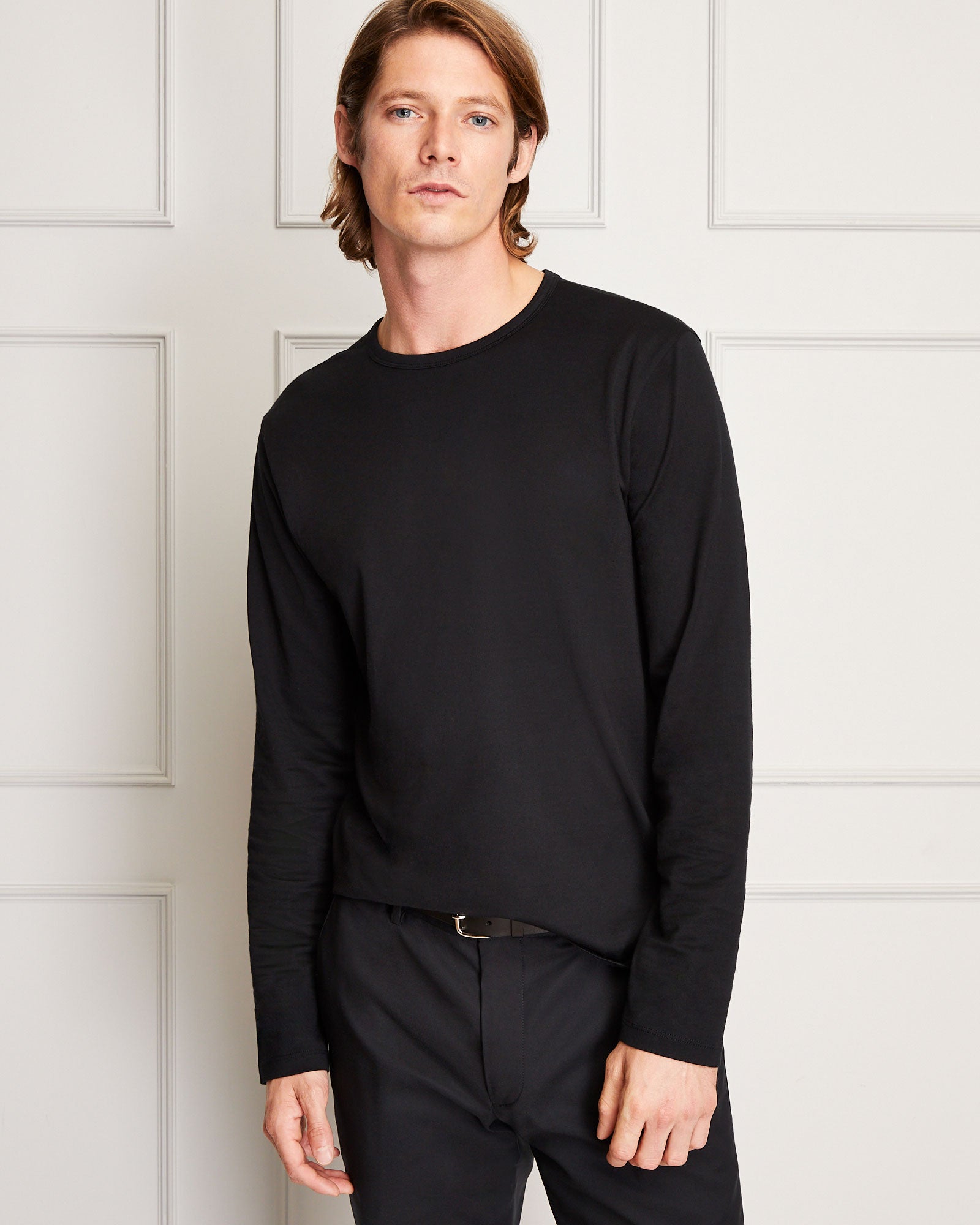 CLUB MONACO - T-shirt japonais à manches longues - Noir