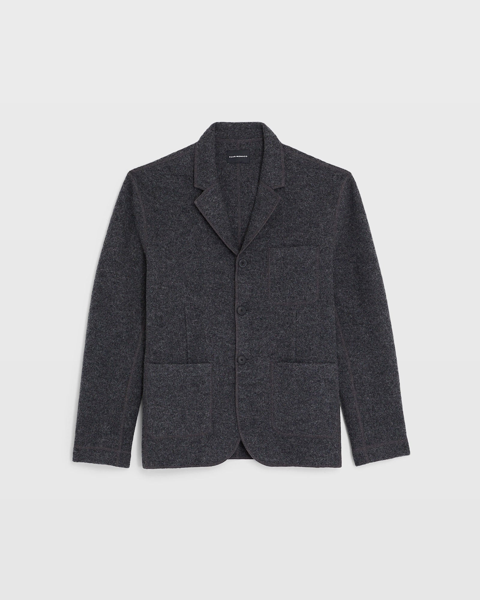 CLUB MONACO - Manteau de corvée en feutre - Anthracite