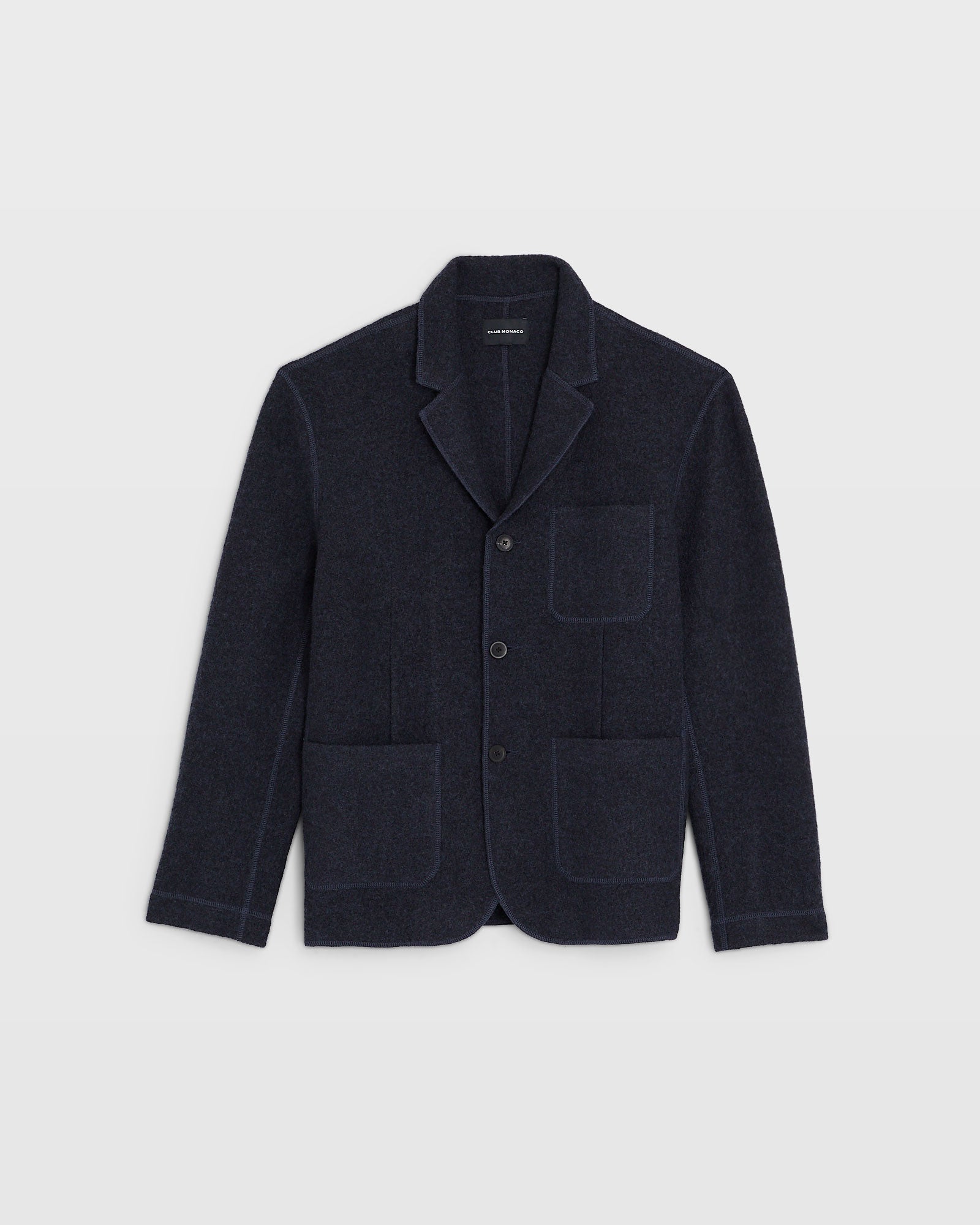 CLUB MONACO - Felted Chore Coat - Navy