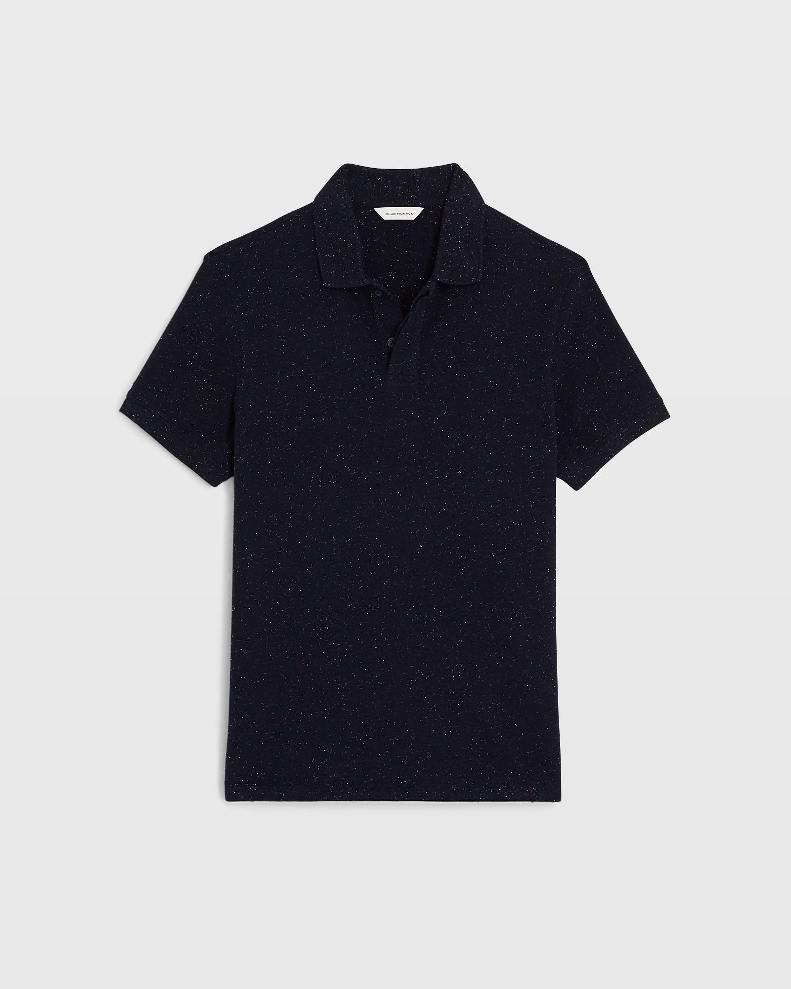 CLUB MONACO - Nepped Piqué Polo - Navy