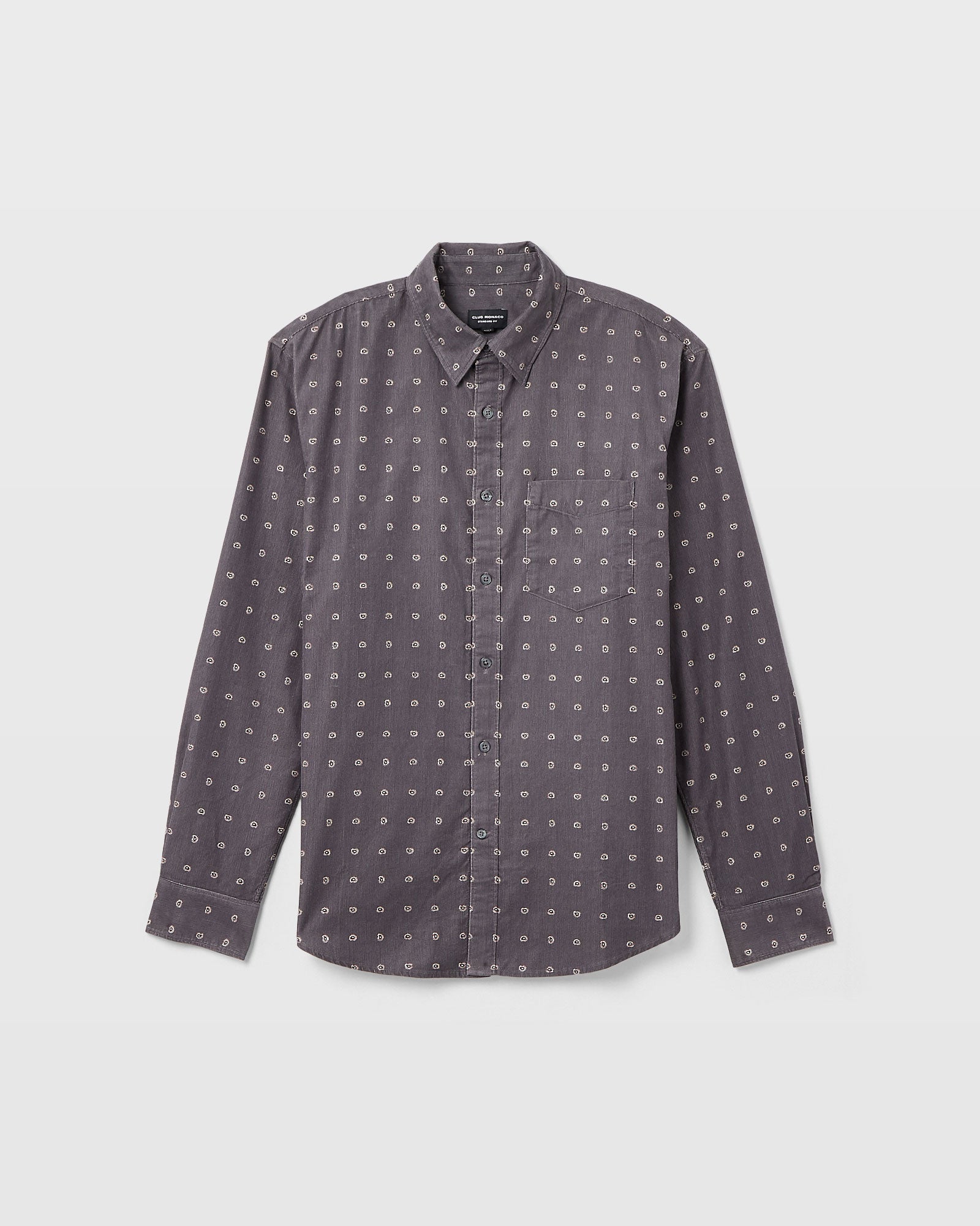 CLUB MONACO - Chemise en velours côtelé imprimée - Multi