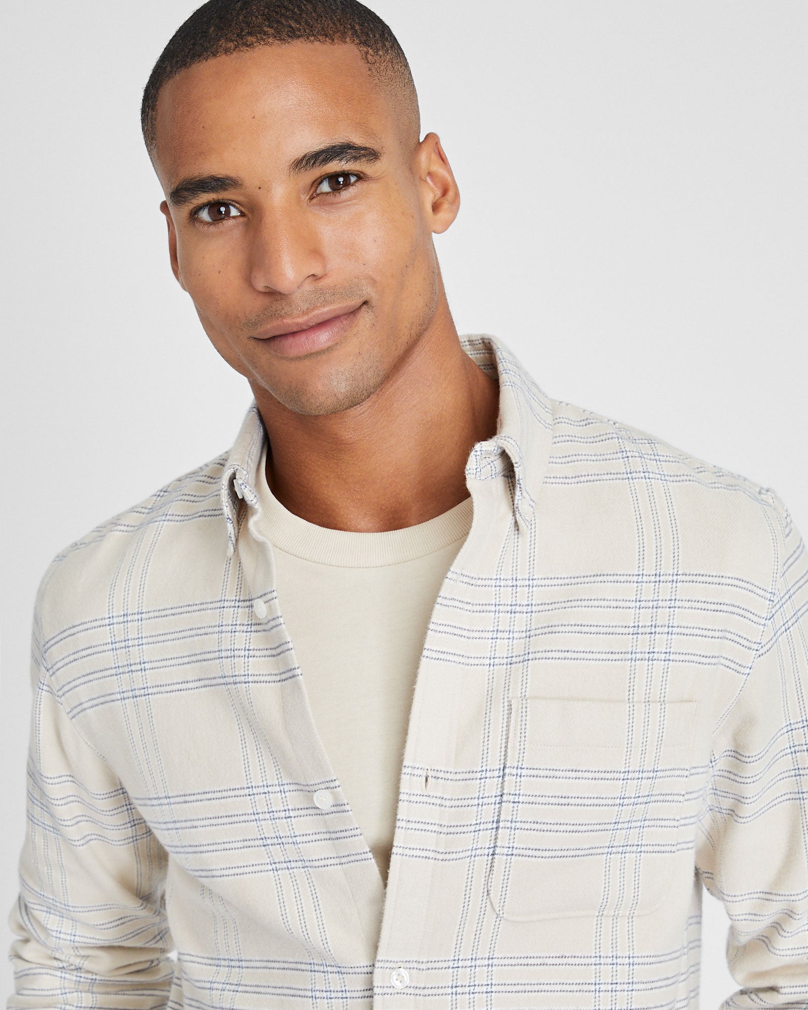 CLUB MONACO - Standard Plaid Heavyweight Flannel Shirt - Multi