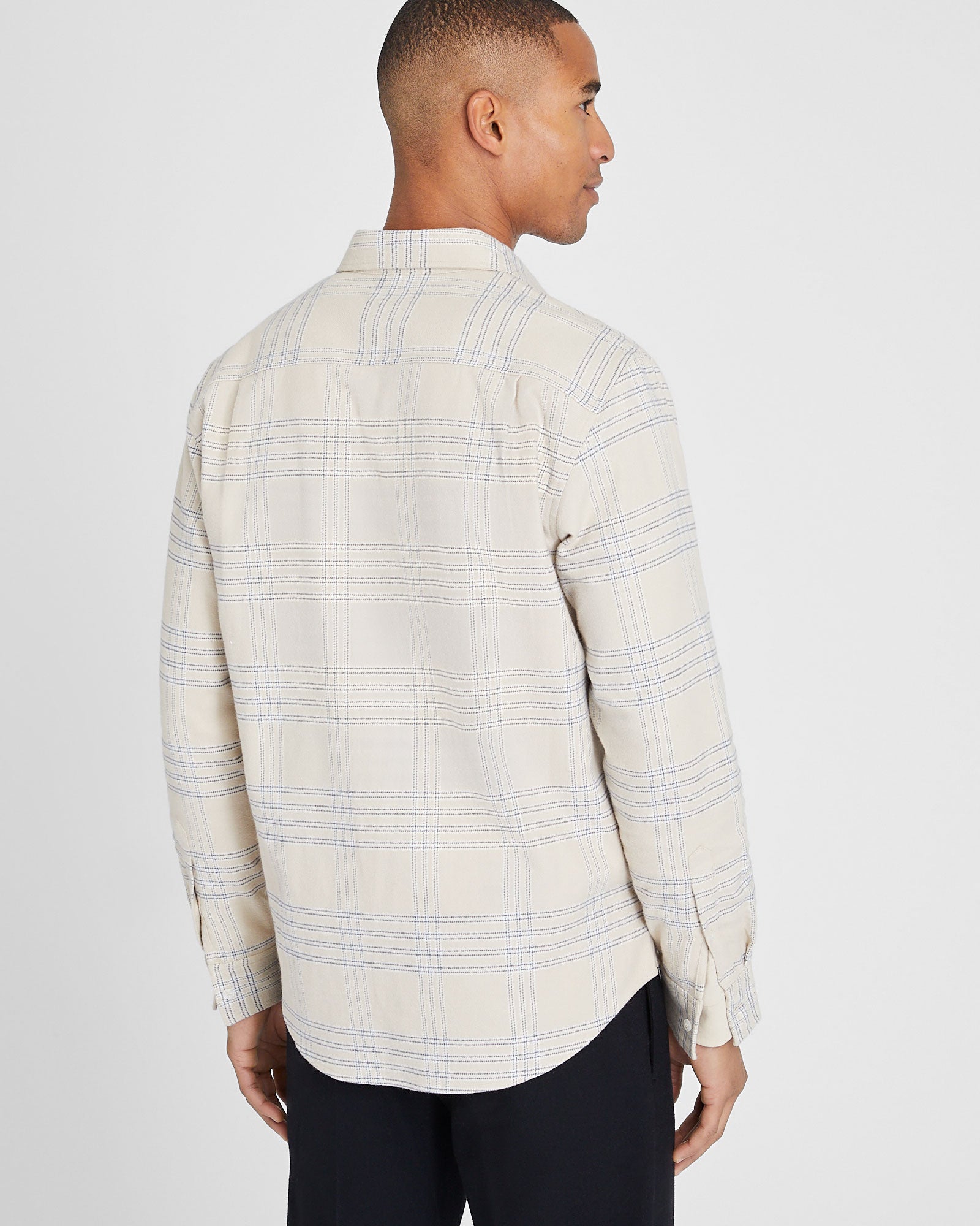 CLUB MONACO - Standard Plaid Heavyweight Flannel Shirt - Multi