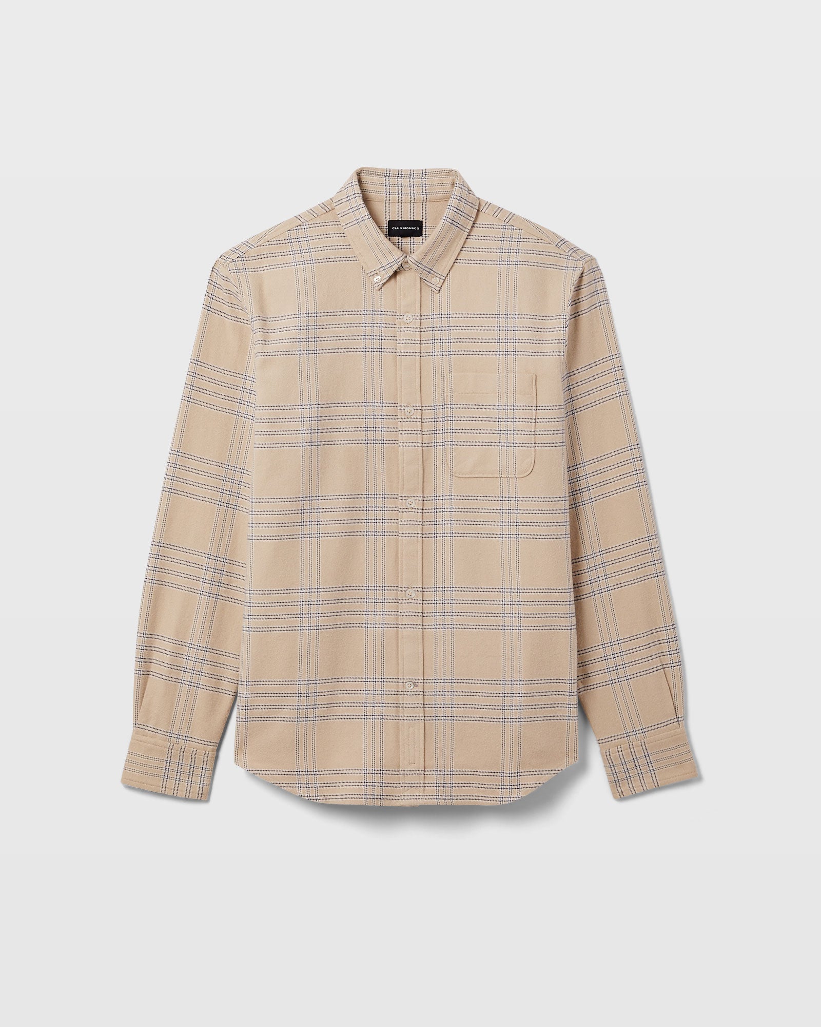 CLUB MONACO - Standard Plaid Heavyweight Flannel Shirt - Multi