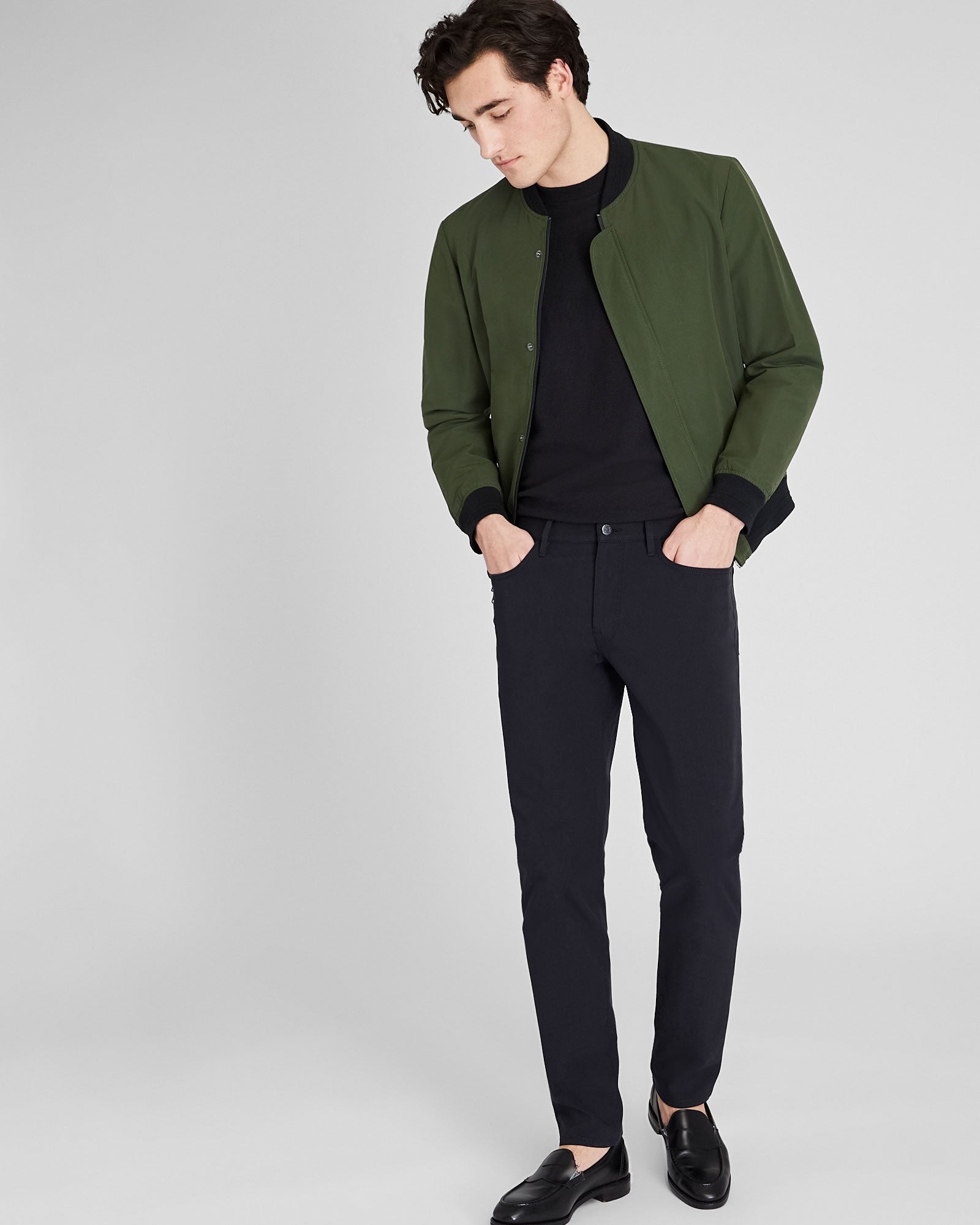 CLUB MONACO - Pantalon tech Connor à cinq poches - Noir