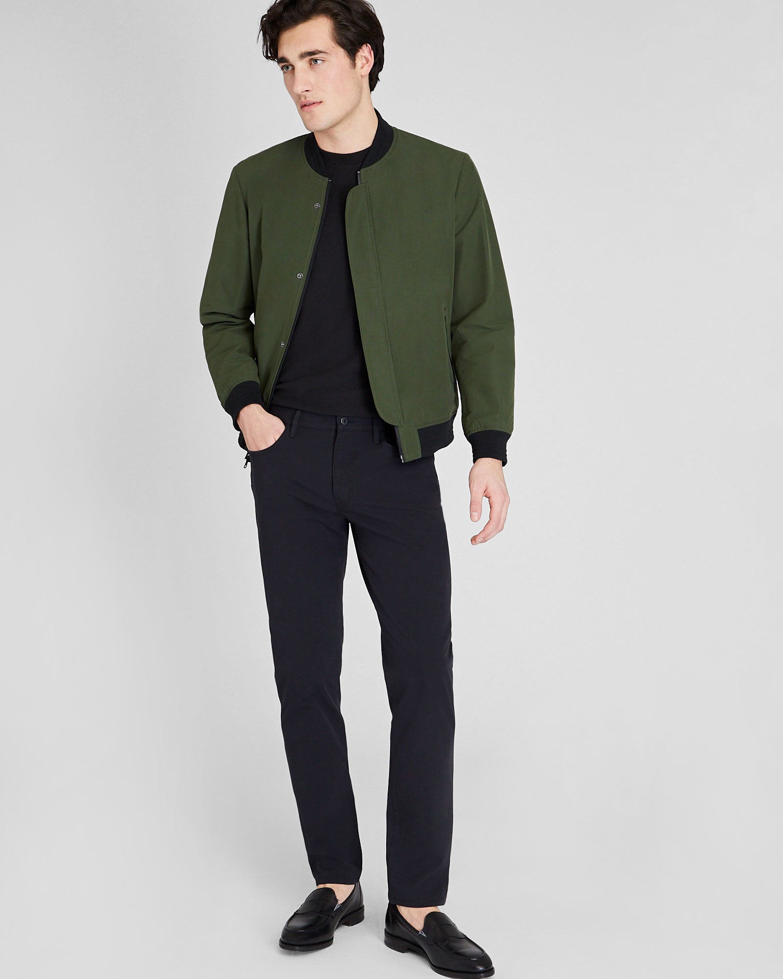 CLUB MONACO - Pantalon tech Connor à cinq poches - Noir