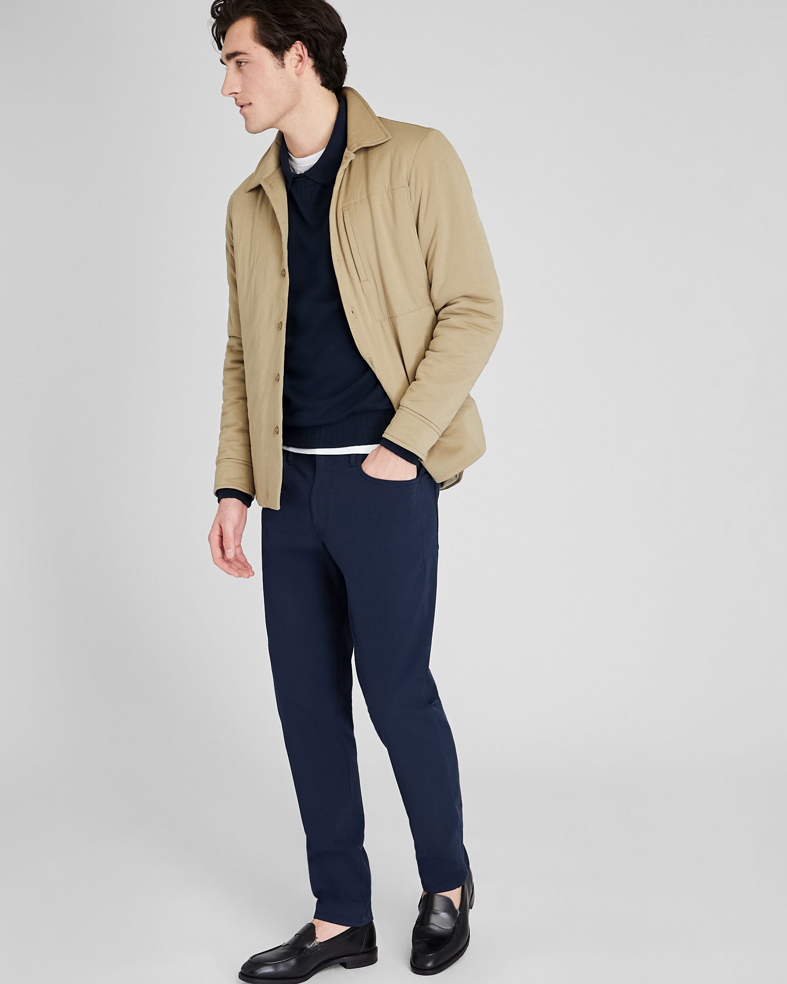 CLUB MONACO - 5 Pocket Connor Tech Pant - Navy