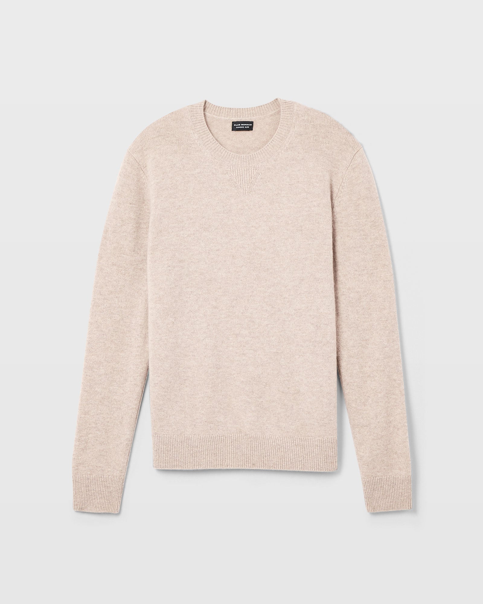 CLUB MONACO - Chandail en mélange de cachemire - Avoine Chinée