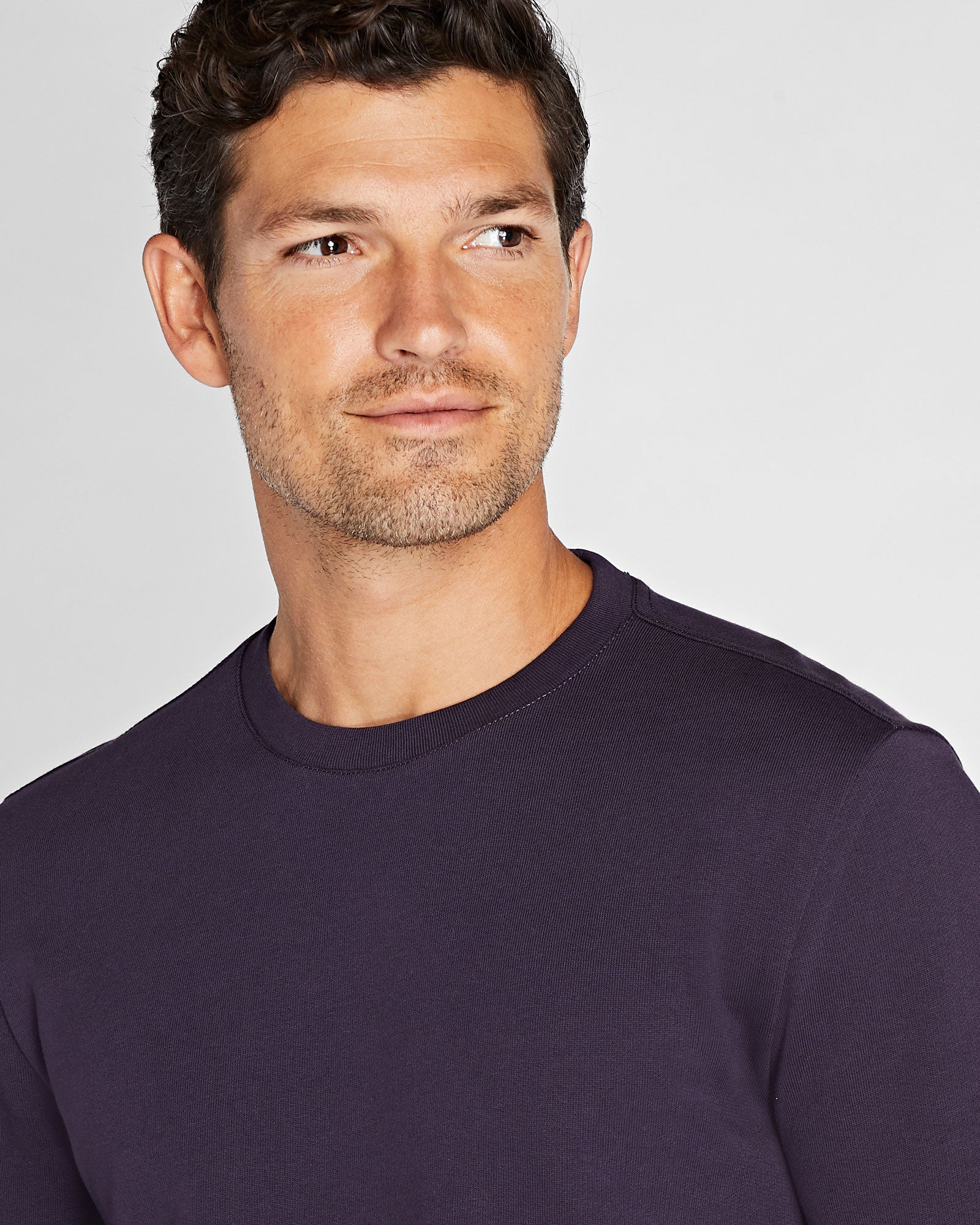 CLUB MONACO - Essential Cotton Blend Crewneck Sweatshirt - Wine