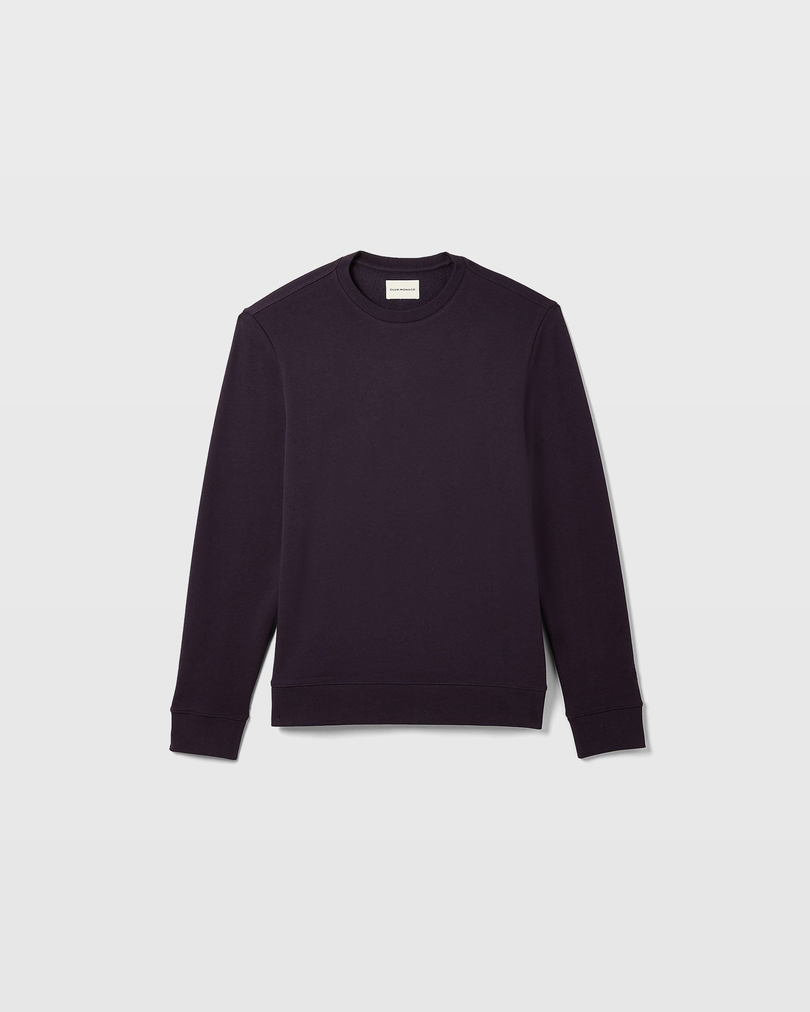CLUB MONACO - Essential Cotton Blend Crewneck Sweatshirt - Wine