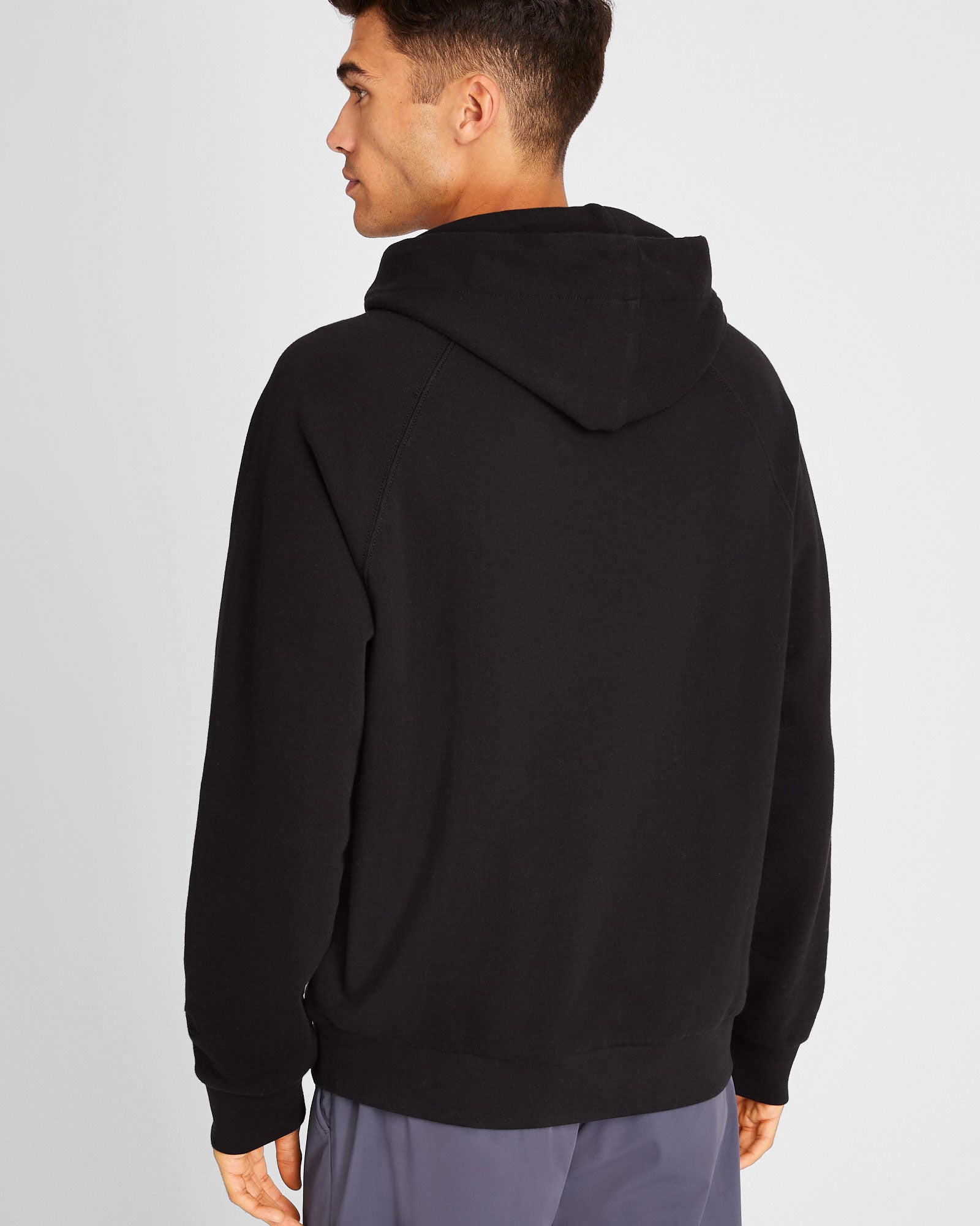 CLUB MONACO - Classic Cotton Terry Hoodie - Black