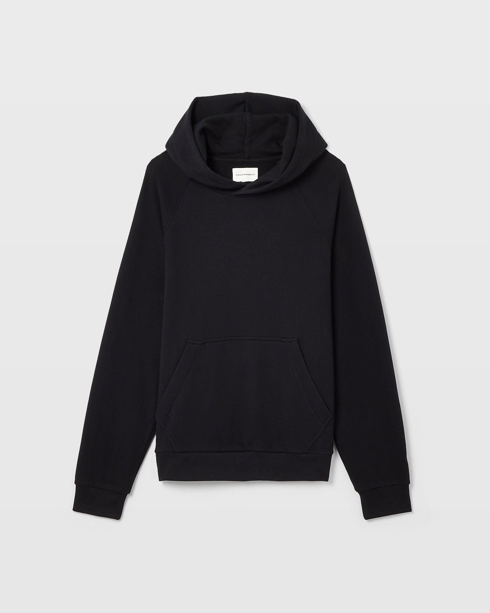 CLUB MONACO - Classic Cotton Terry Hoodie - Black