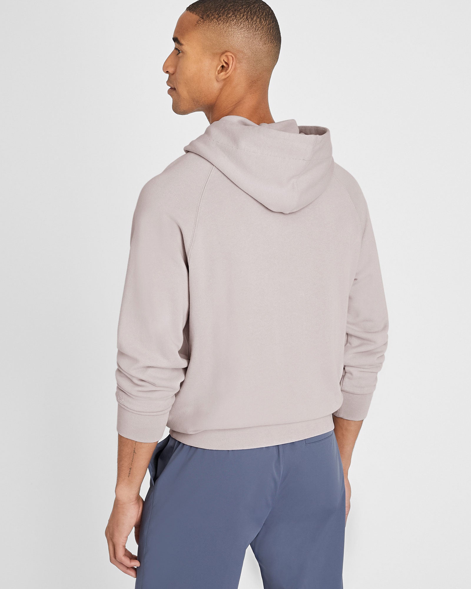 CLUB MONACO - Chandail à capuche en tissu éponge - Violet clair