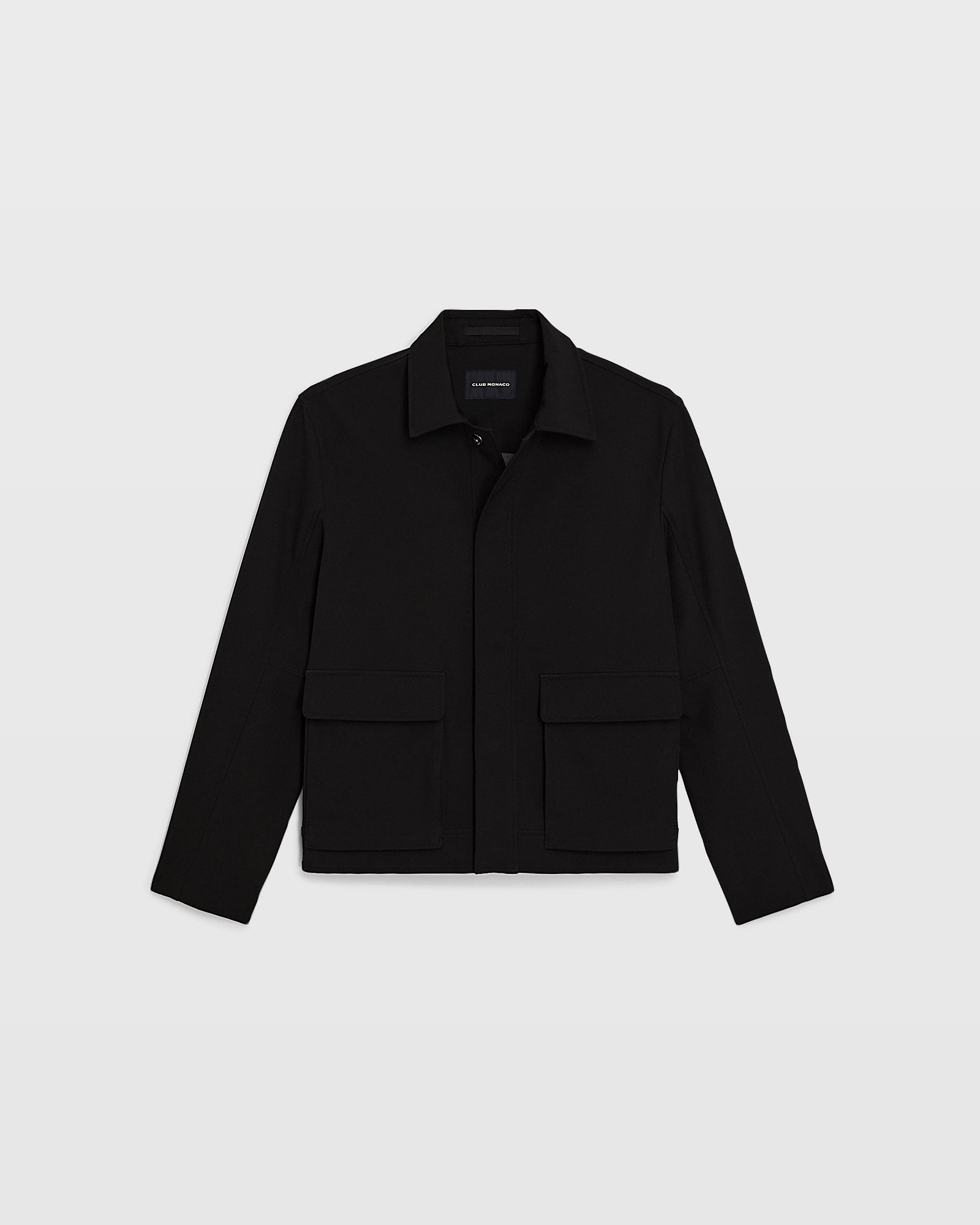 CLUB MONACO - Bonded Cargo Pocket Bomber Jacket - Black