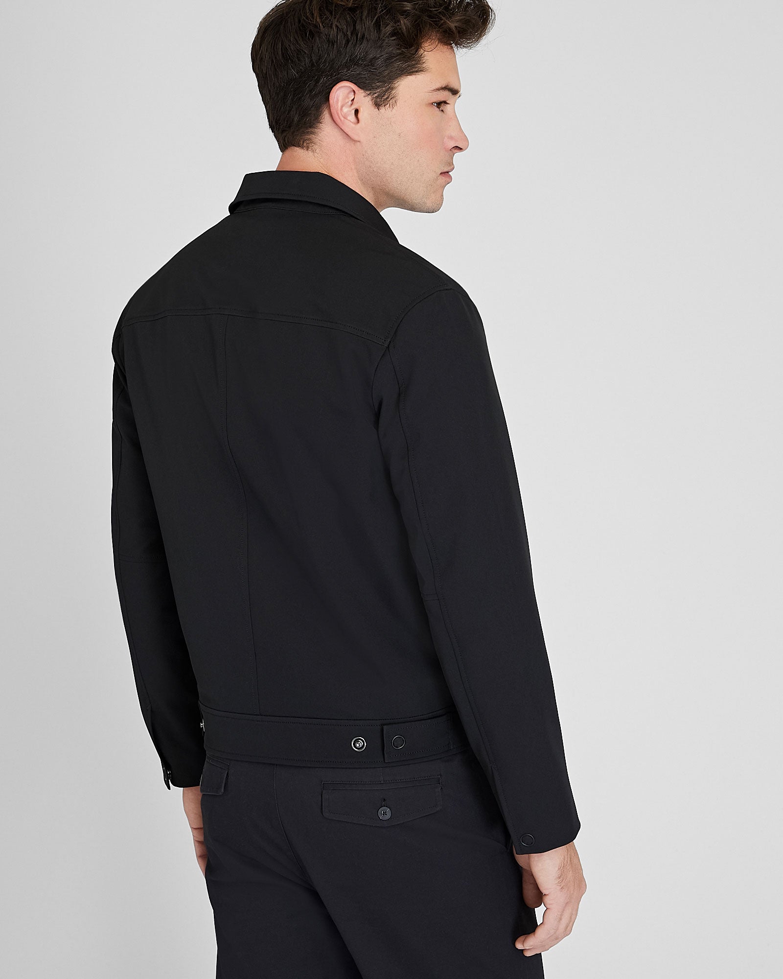 CLUB MONACO - Bonded Cargo Pocket Bomber Jacket - Black