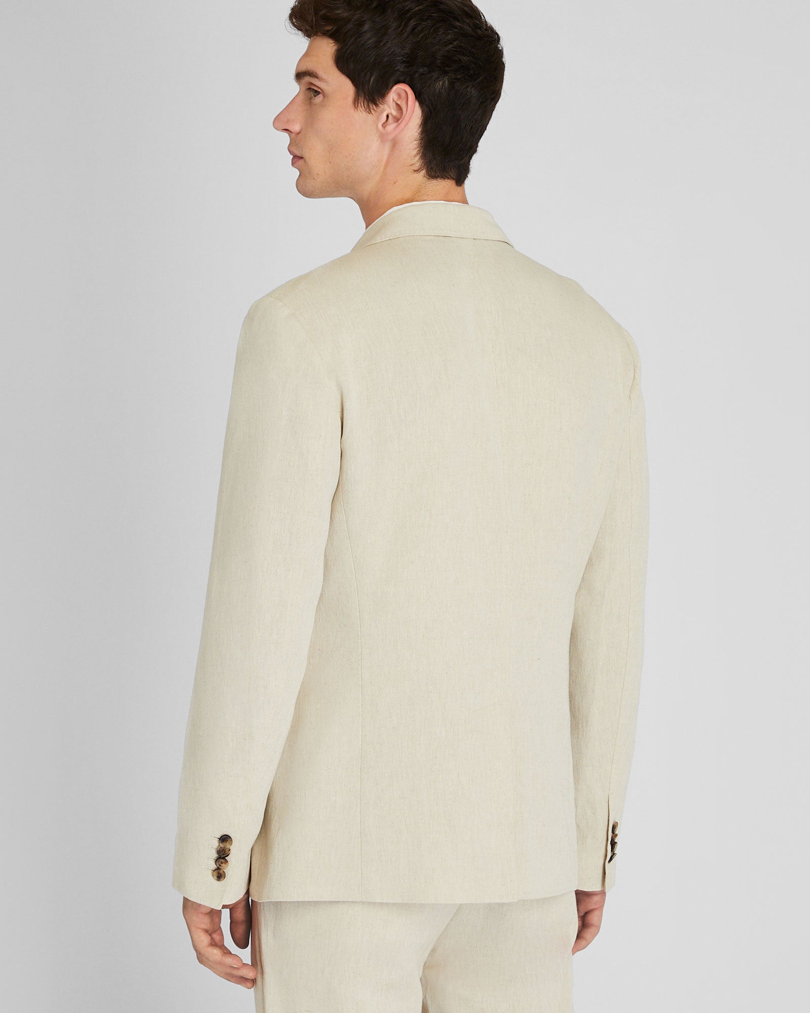 CLUB MONACO - Italian Silk Linen Suit Blazer - Khaki