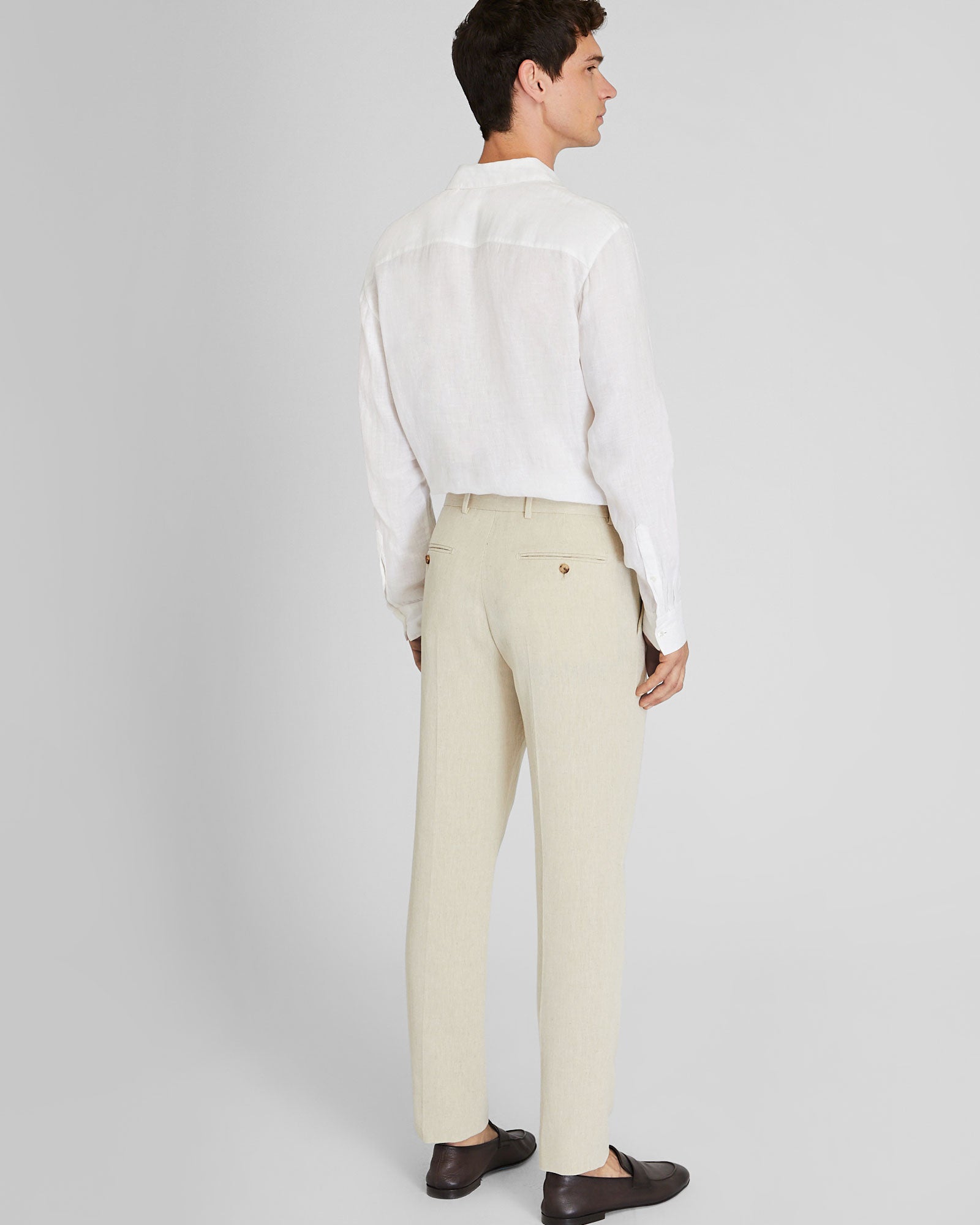CLUB MONACO - Italian Silk Linen Suit Trouser - Taupe
