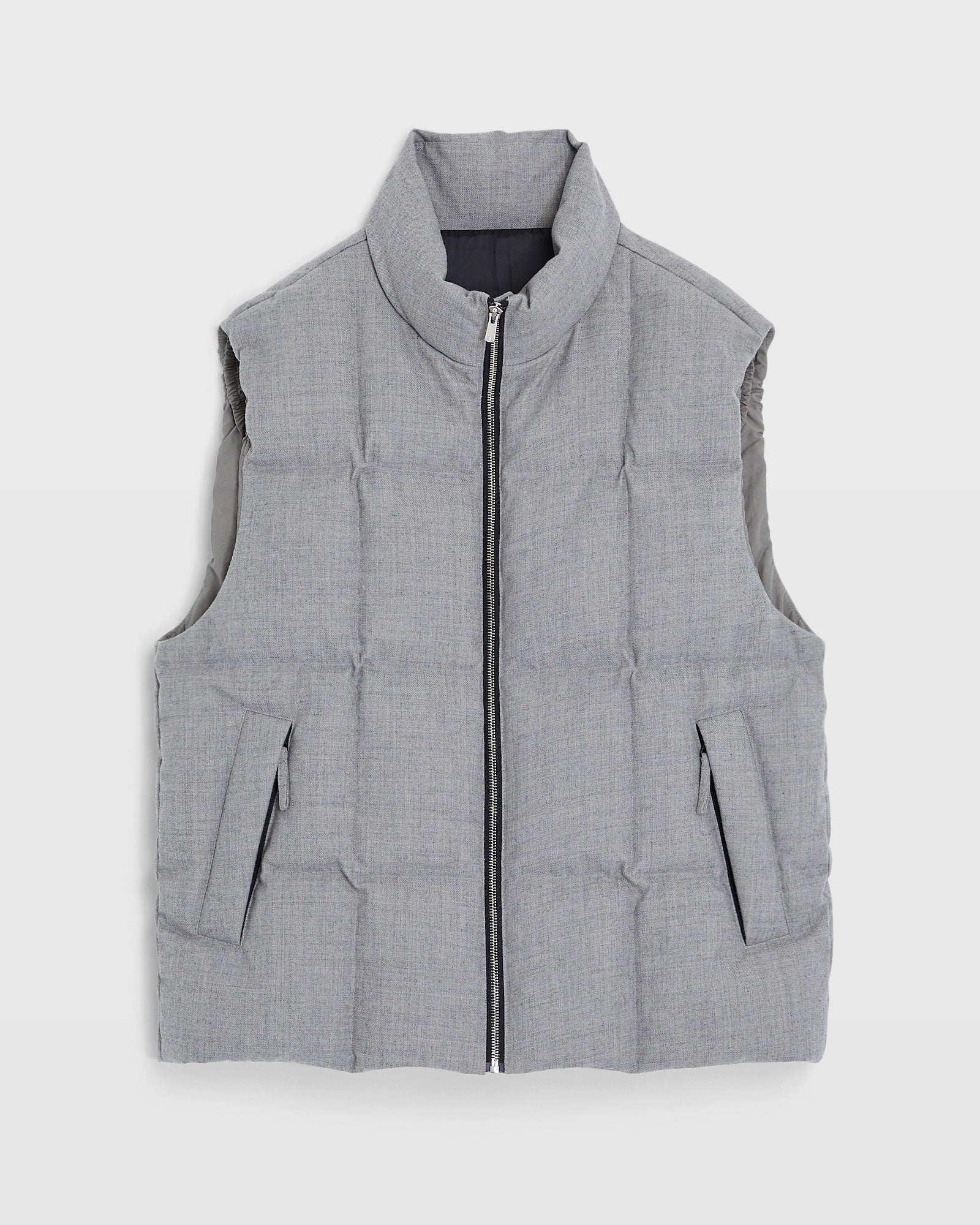 CLUB MONACO - Club Wool Down Vest - Light Grey