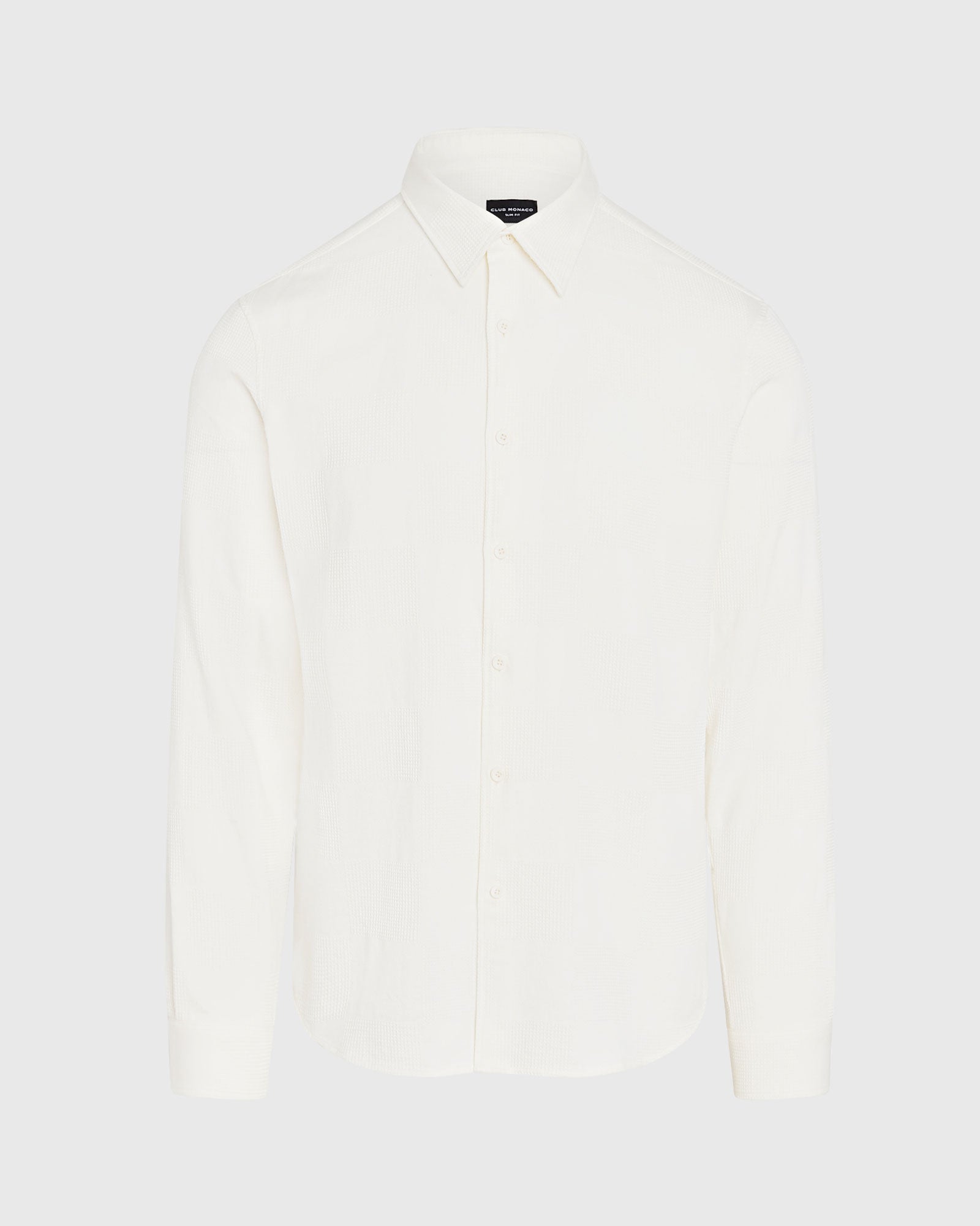 CLUB MONACO - Chemise à texture gaufrée - Crème