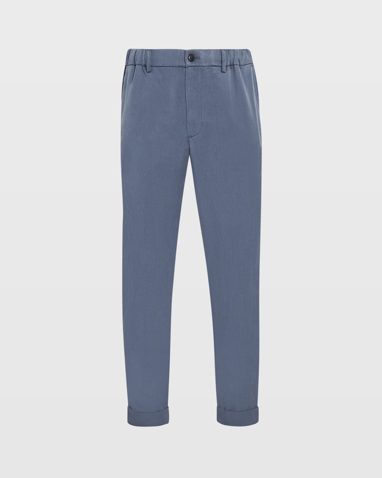 CLUB MONACO - Pantalon élastiqué en lyocell - Bleu Ardoise