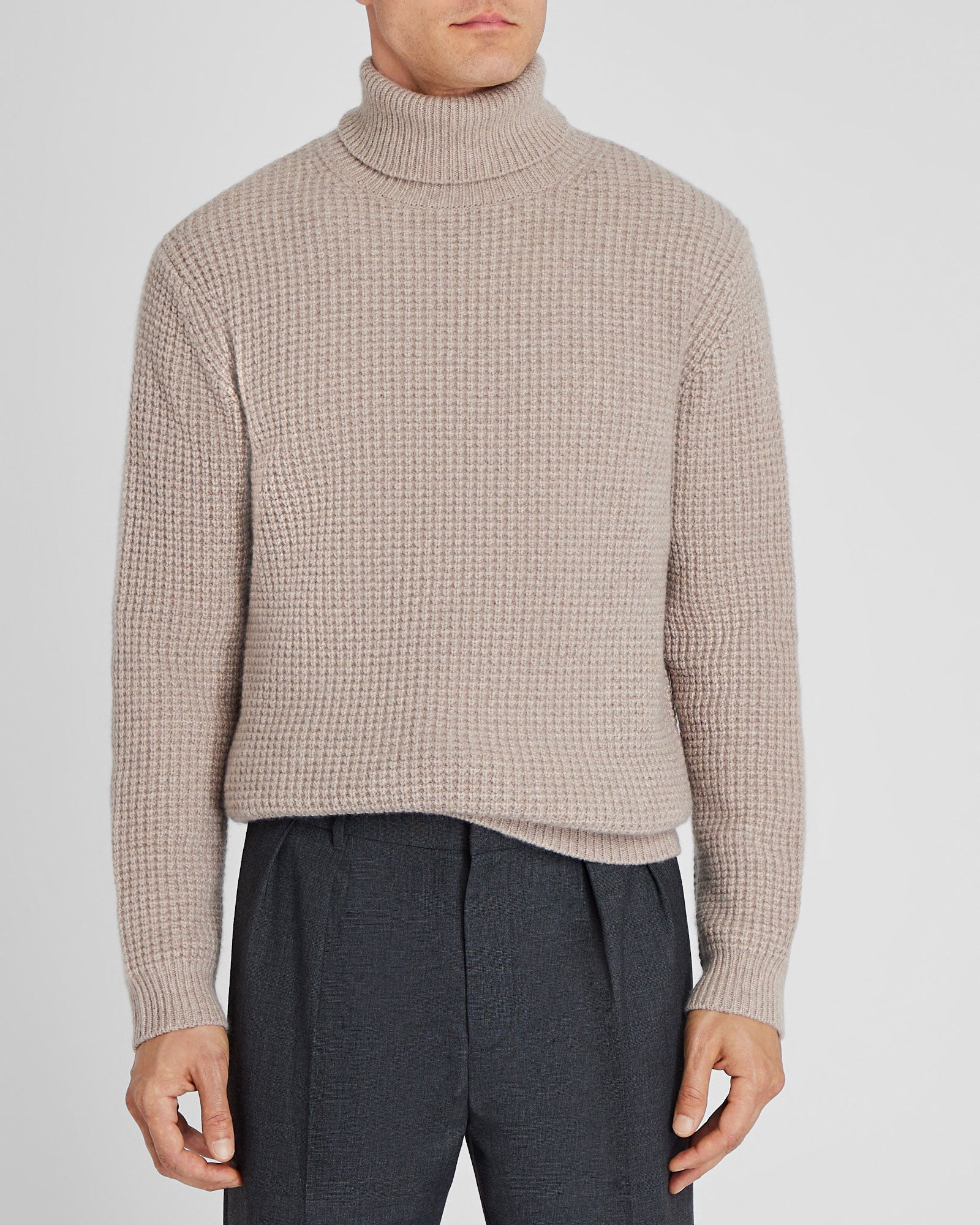 Brad Cashmere Turtleneck Oatmeal Heather