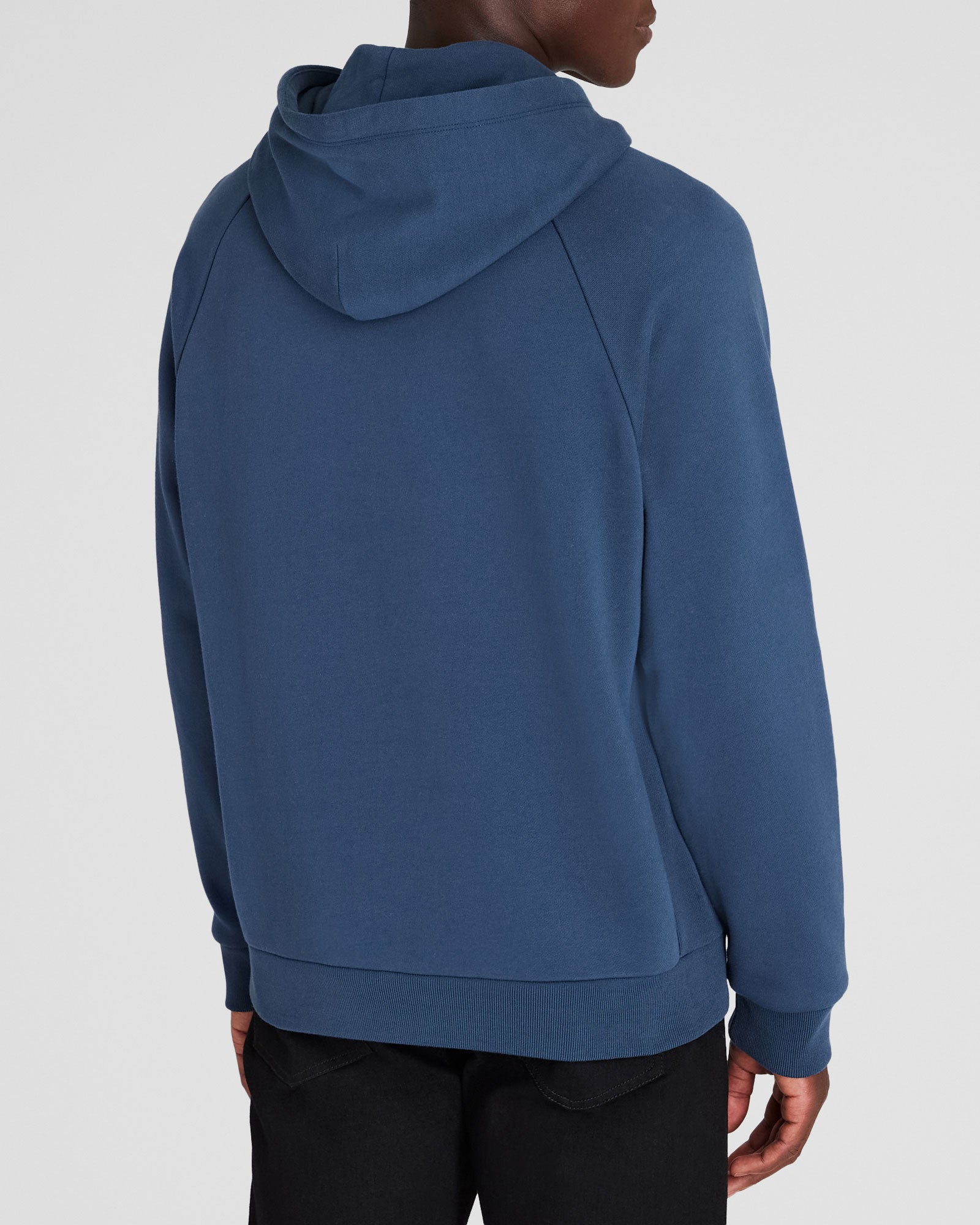 CLUB MONACO - Relaxed Classic Terry Hoodie - Denim