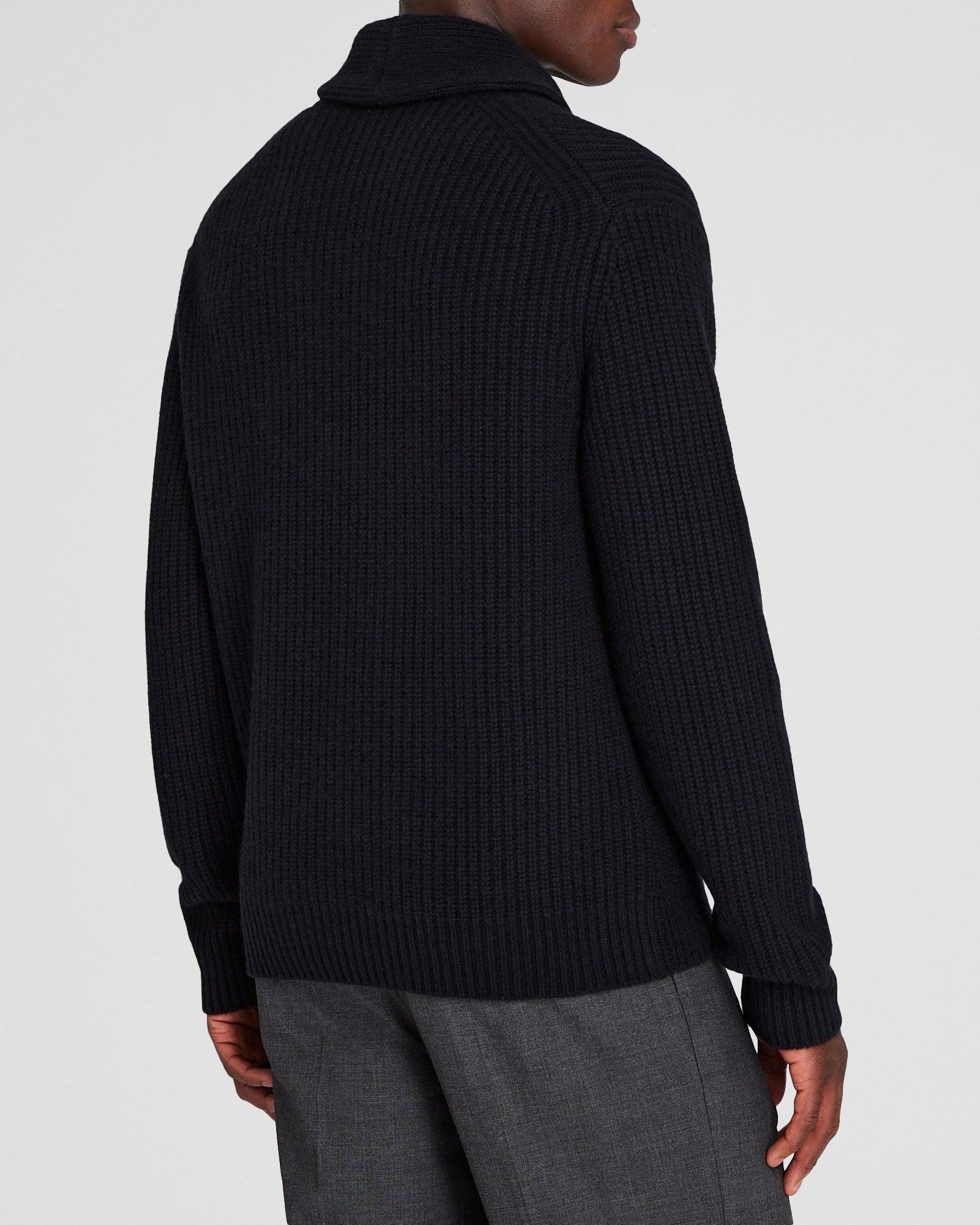 CLUB MONACO - Half Cardi Cashmere Shawl - Black