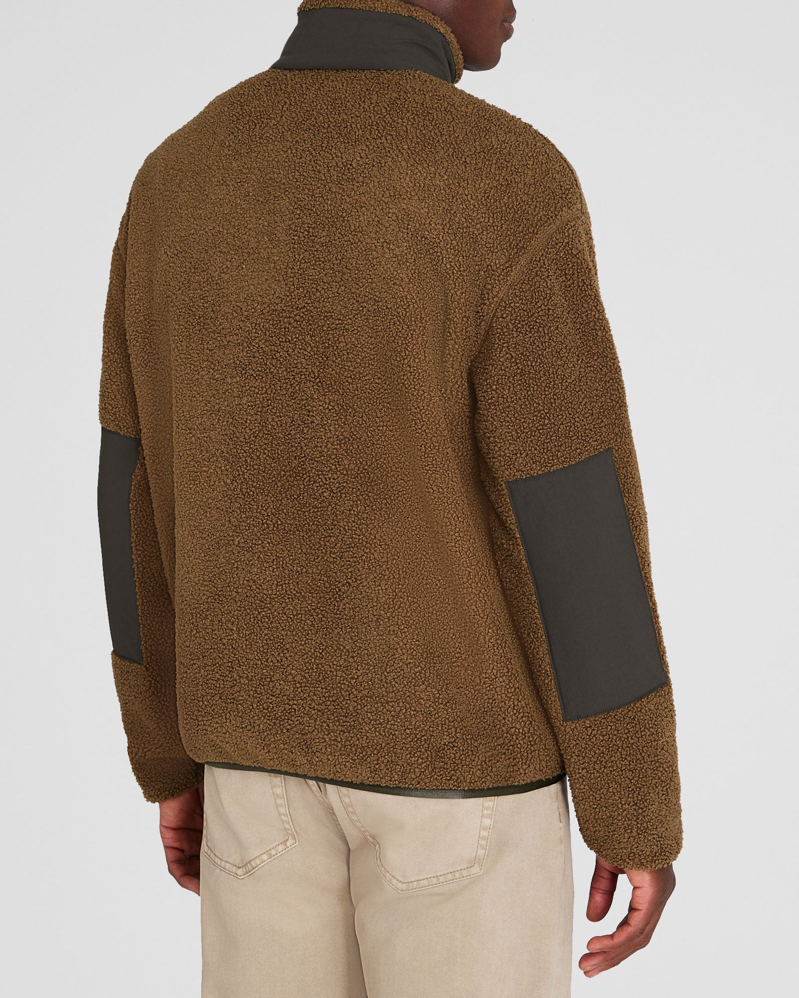 CLUB MONACO - Sherpa Half-Zip - Tan