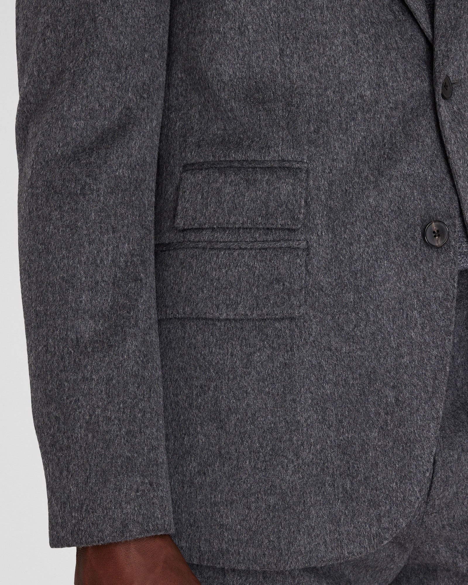 CLUB MONACO - Cashmere Blend Suit Jacket - Dark Grey