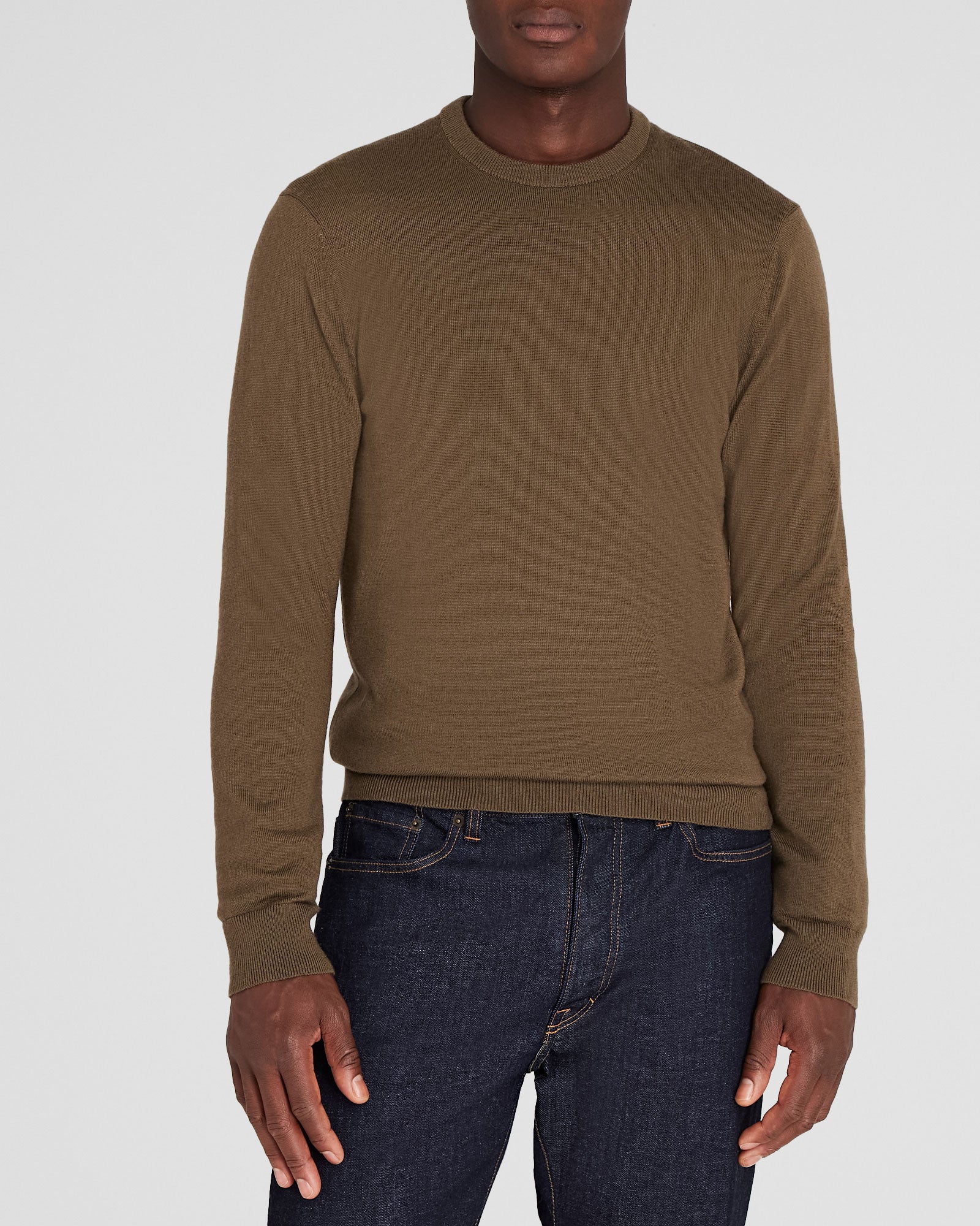 CLUB MONACO - Merino Crewneck - Taupe