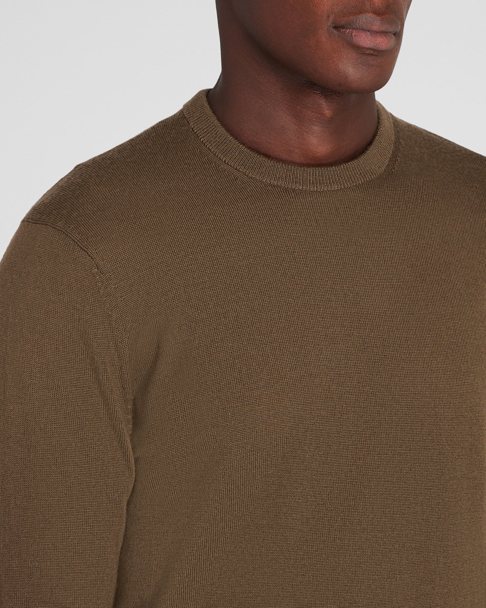 CLUB MONACO - Merino Crewneck - Taupe