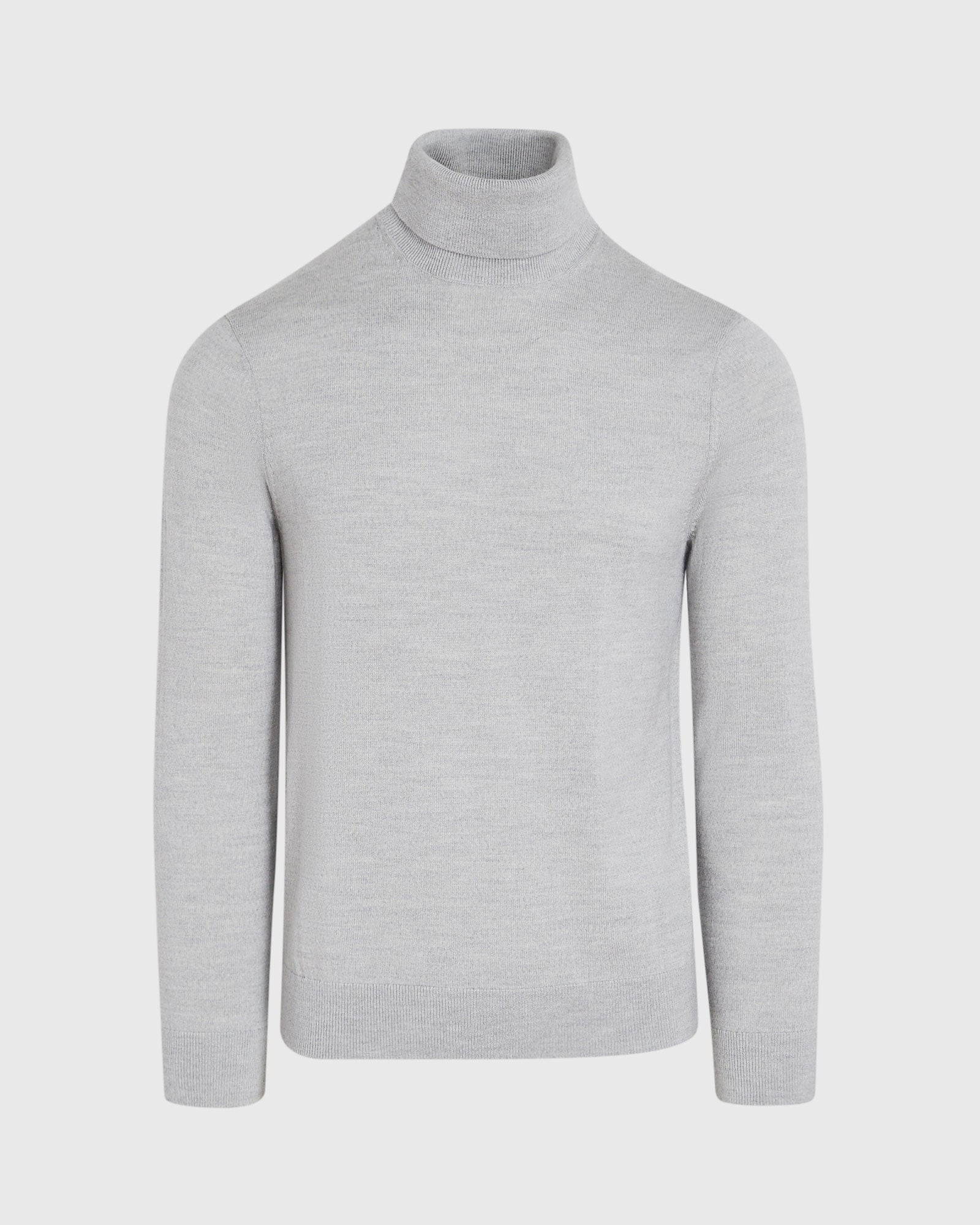 CLUB MONACO - Merino Turtleneck - Light Heather Grey