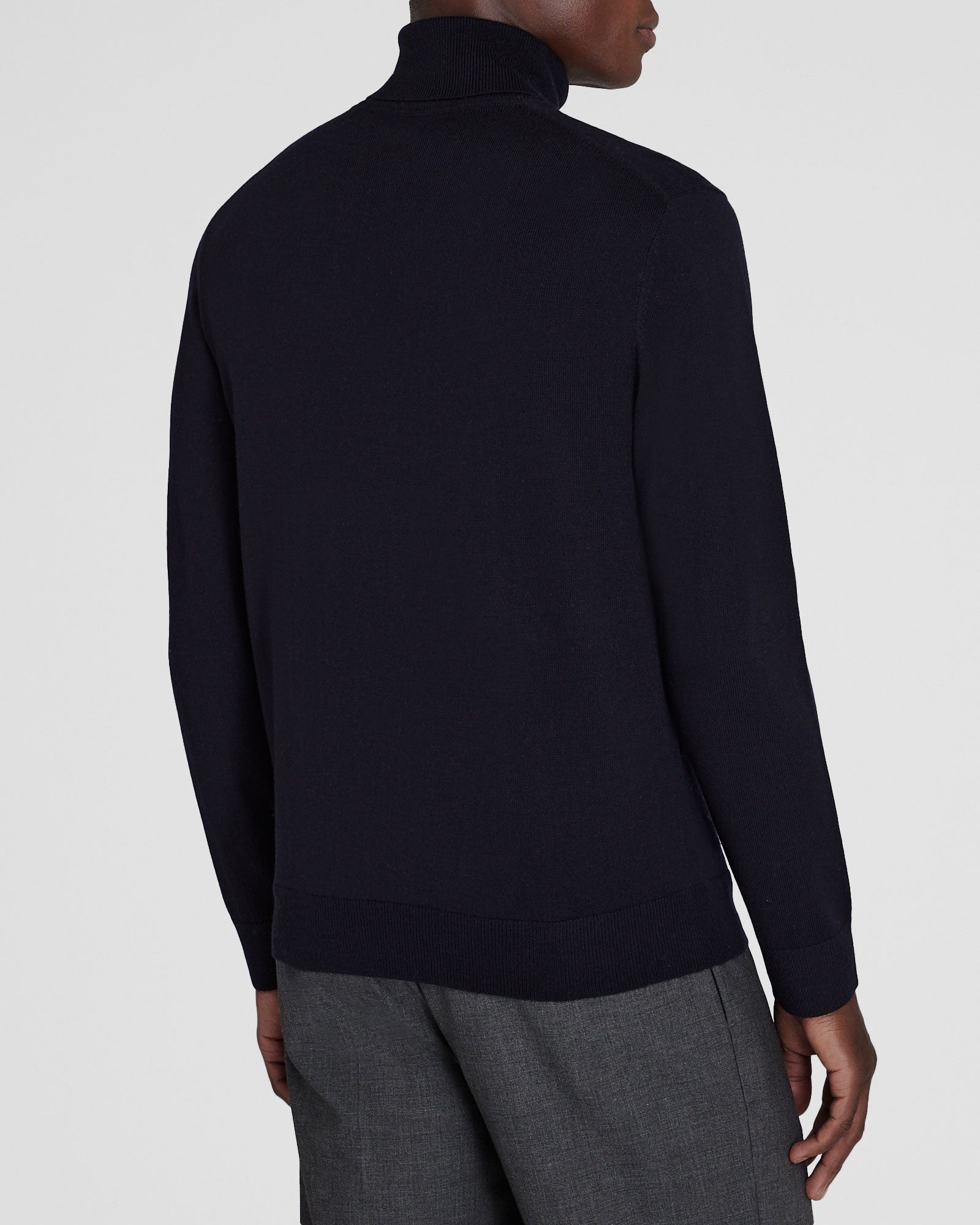 CLUB MONACO - Merino Turtleneck - Navy