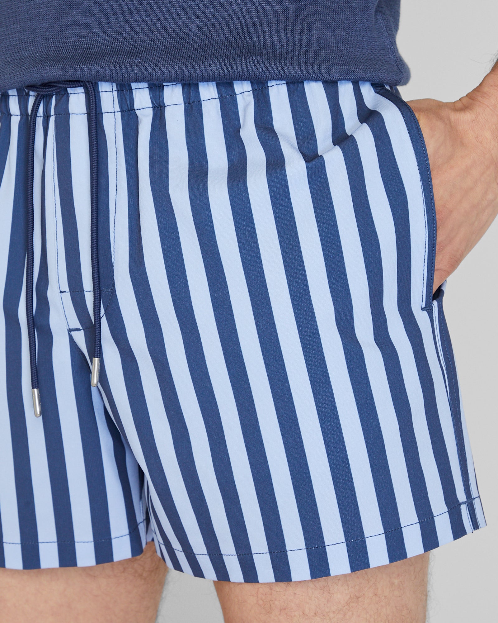 CLUB MONACO - Arlen Stripe - Medium Blue