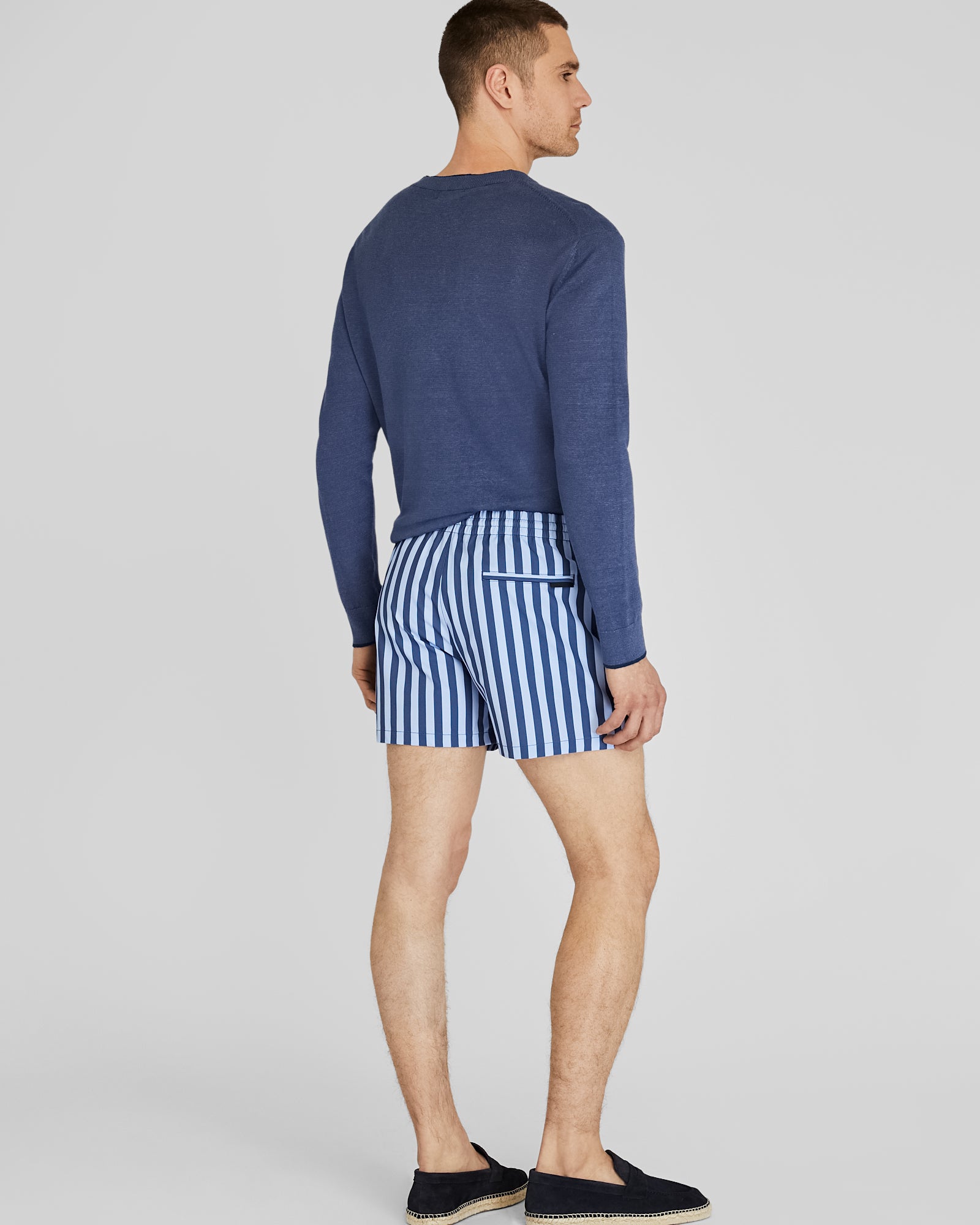 CLUB MONACO - Arlen Stripe - Medium Blue