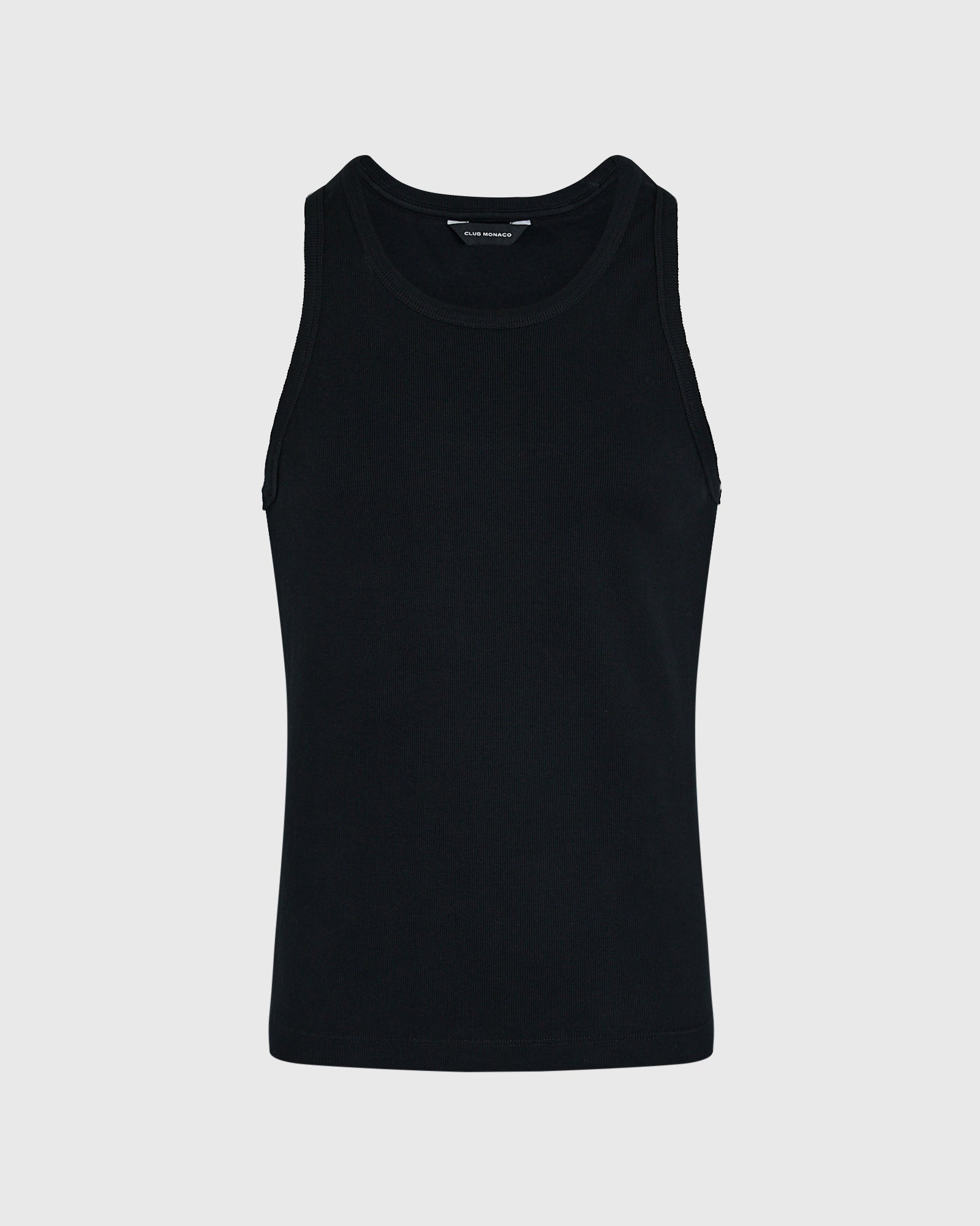 CLUB MONACO - Ribbed Tank Top - Black