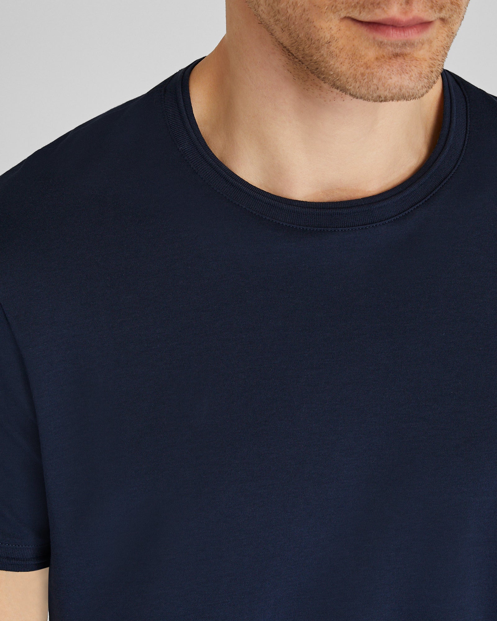 CLUB MONACO - Short-Sleeve Refined Tee - True Navy