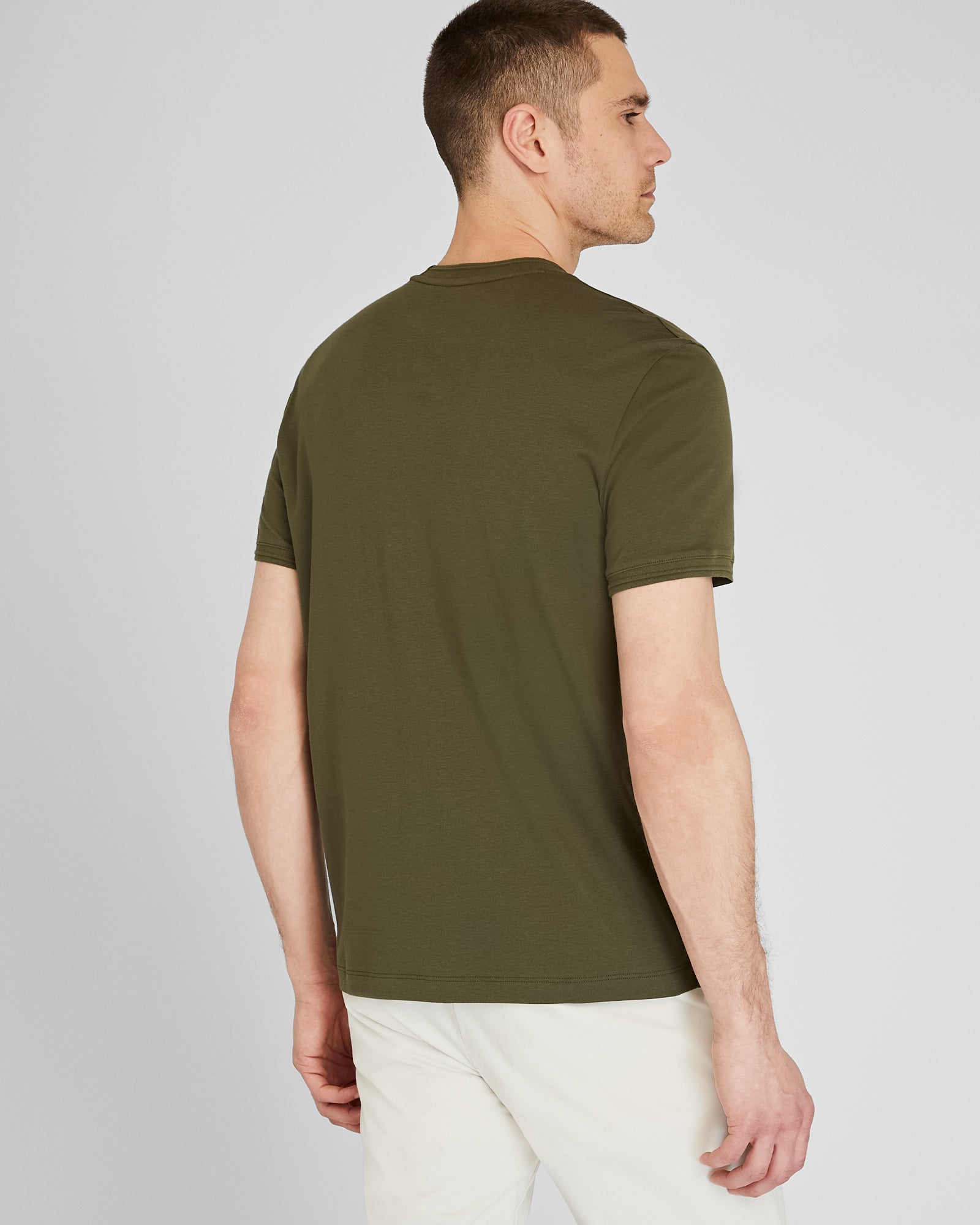 CLUB MONACO - T-shirt raffiné à manches courtes - Olive